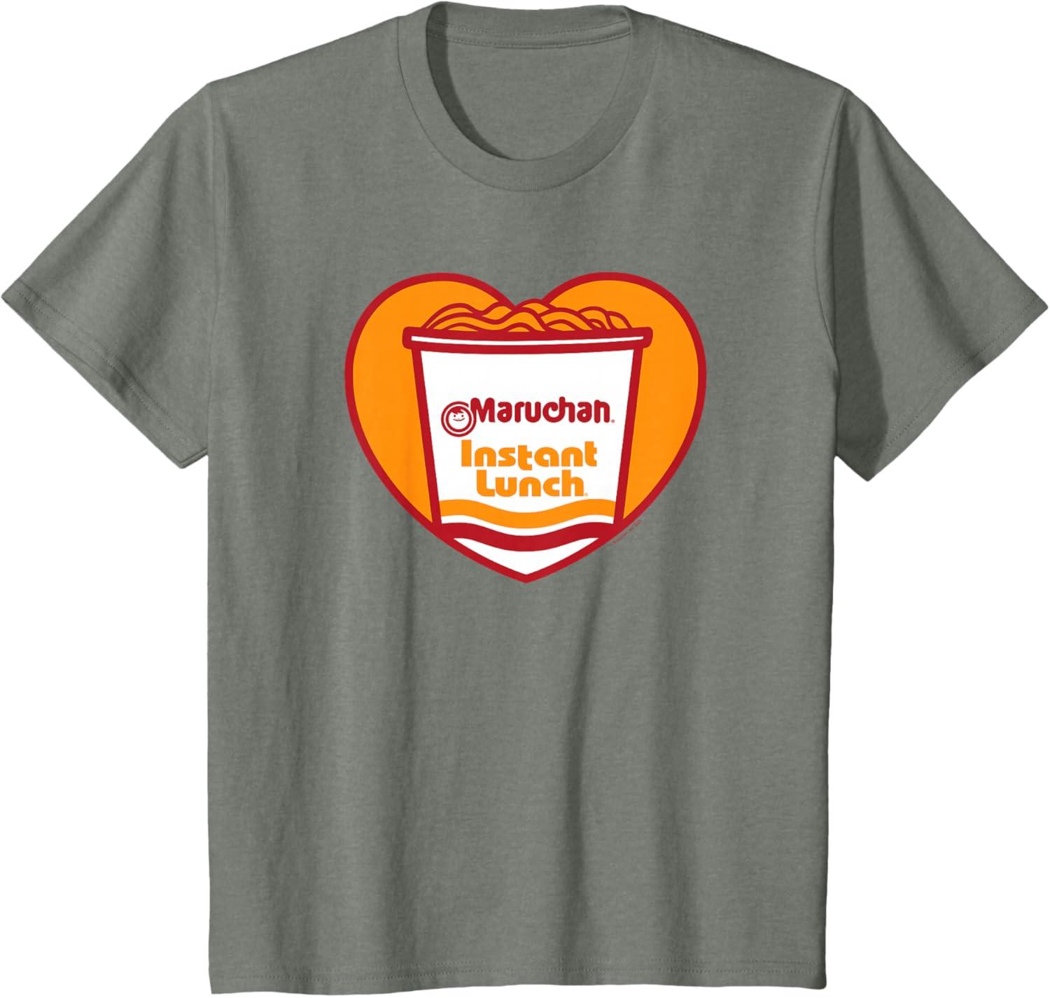 image:imageMaruchan Heart Instant Lunch Ramen Soup Cup TShirtOlive Heather