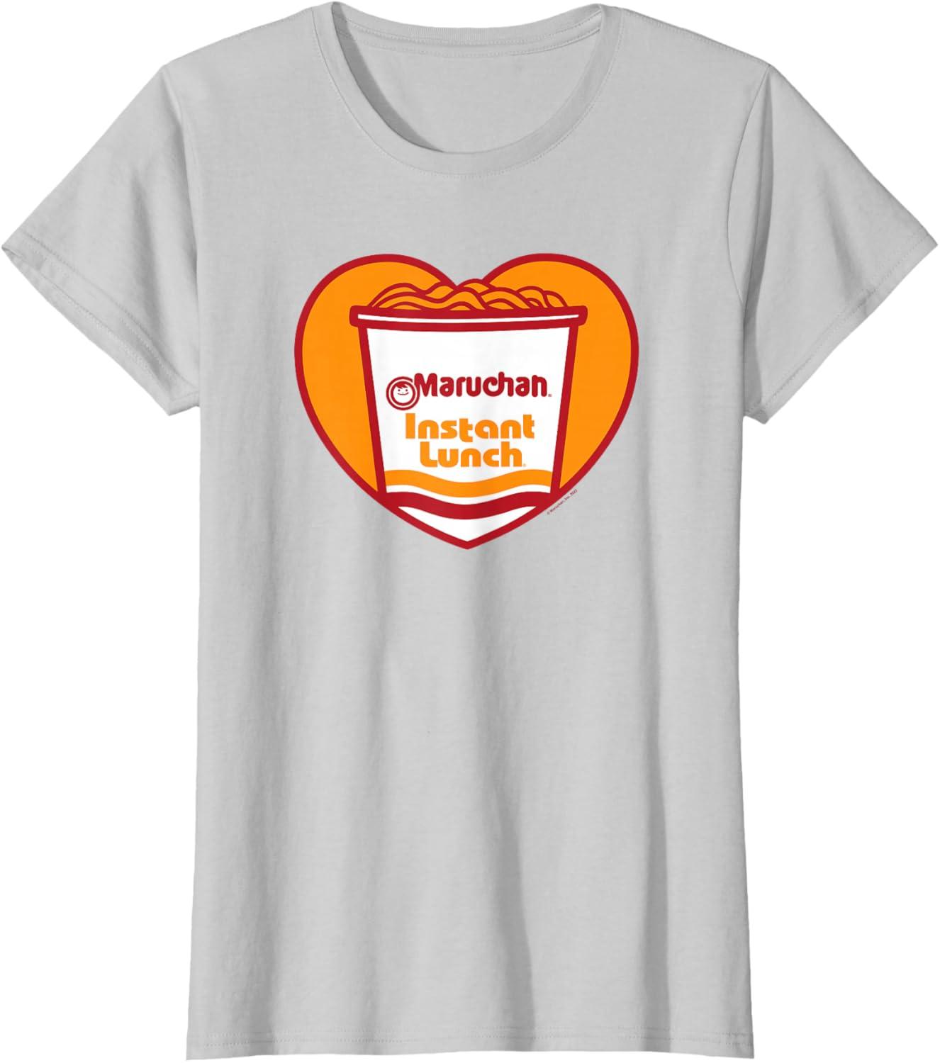 image:imageMaruchan Heart Instant Lunch Ramen Soup Cup TShirtSilver Grey