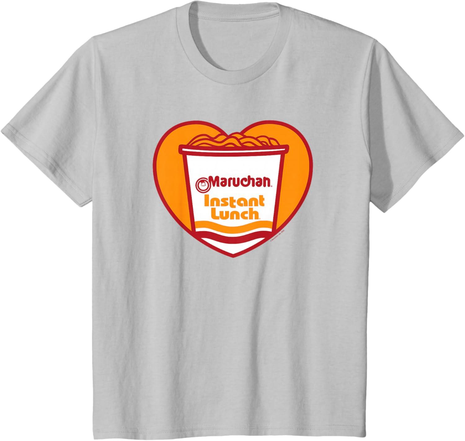 image:imageMaruchan Heart Instant Lunch Ramen Soup Cup TShirtSilver Grey