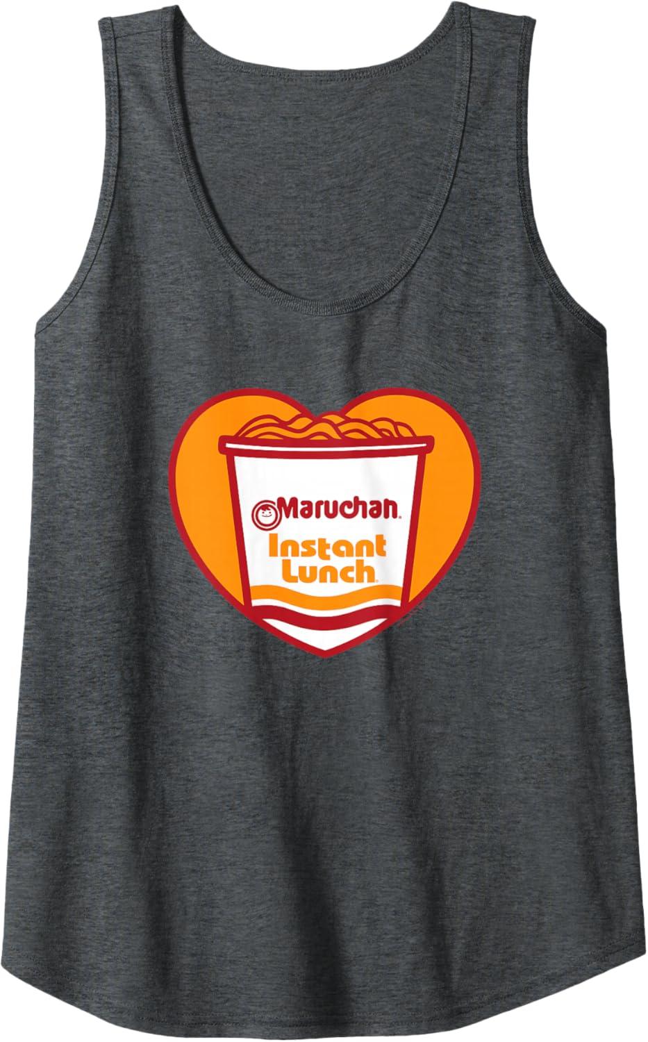 image:imageMaruchan Heart Instant Lunch Ramen Soup Cup Tank TopDark Heather Grey