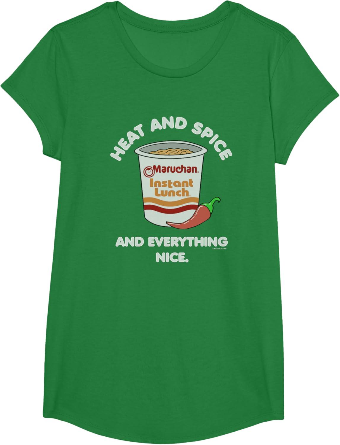 image:imageMaruchan Heat And Spice And Everything Nice Logo TShirtKelly Green