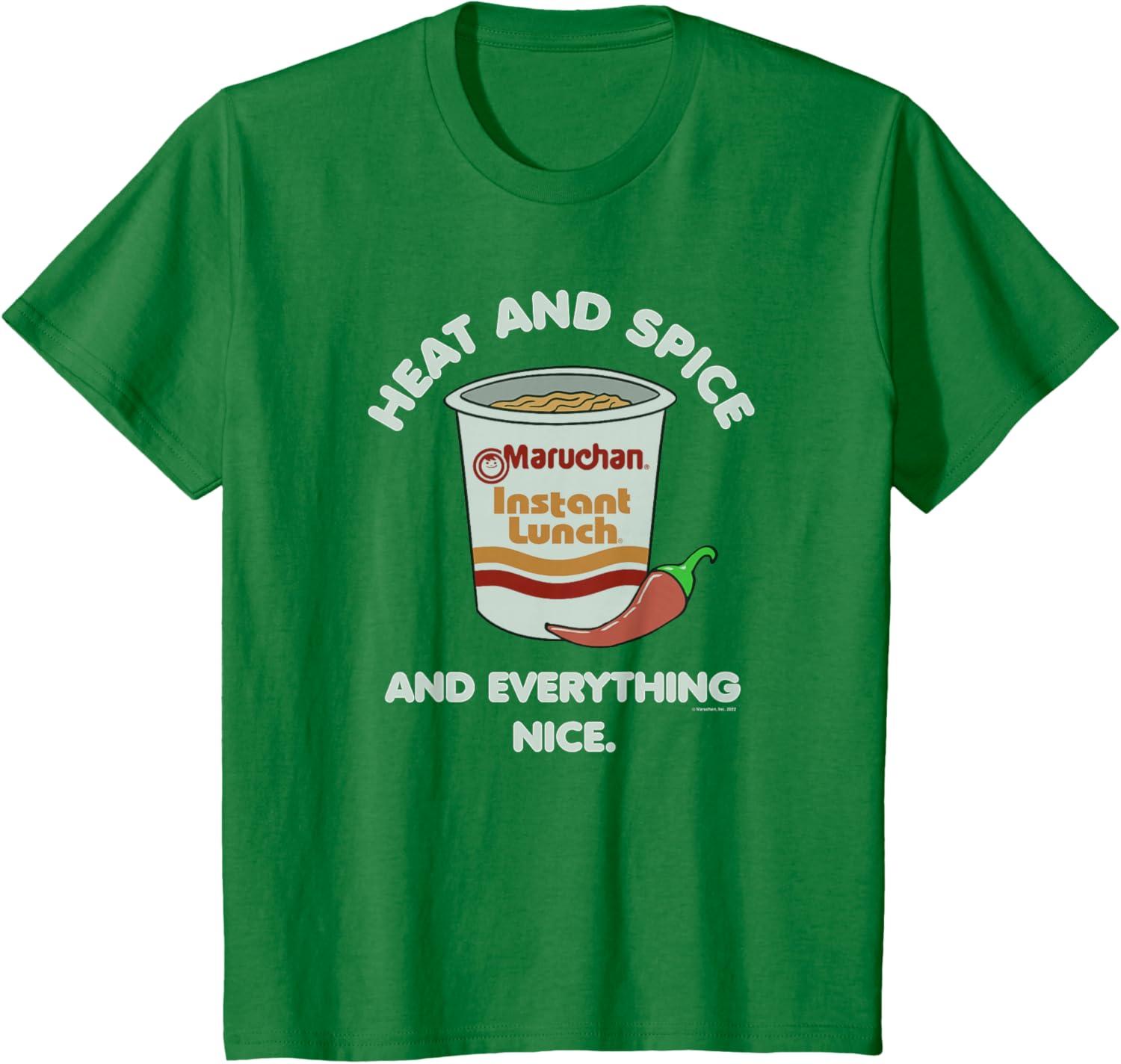 image:imageMaruchan Heat And Spice And Everything Nice Logo TShirtKelly Green
