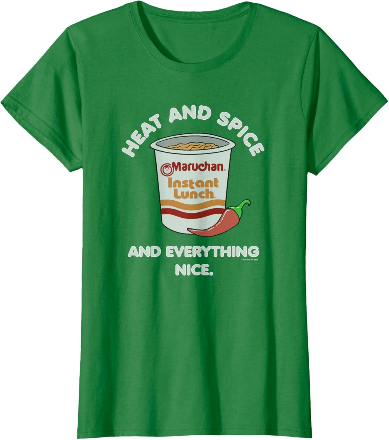 image:imageMaruchan Heat And Spice And Everything Nice Logo TShirtKelly Green