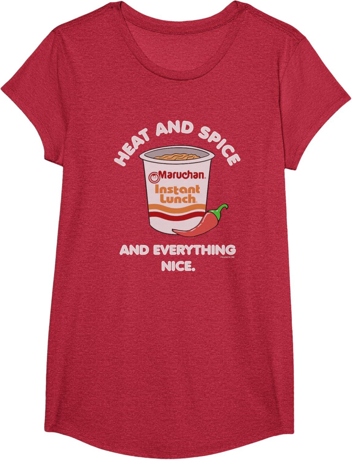image:imageMaruchan Heat And Spice And Everything Nice Logo TShirtRed Heather
