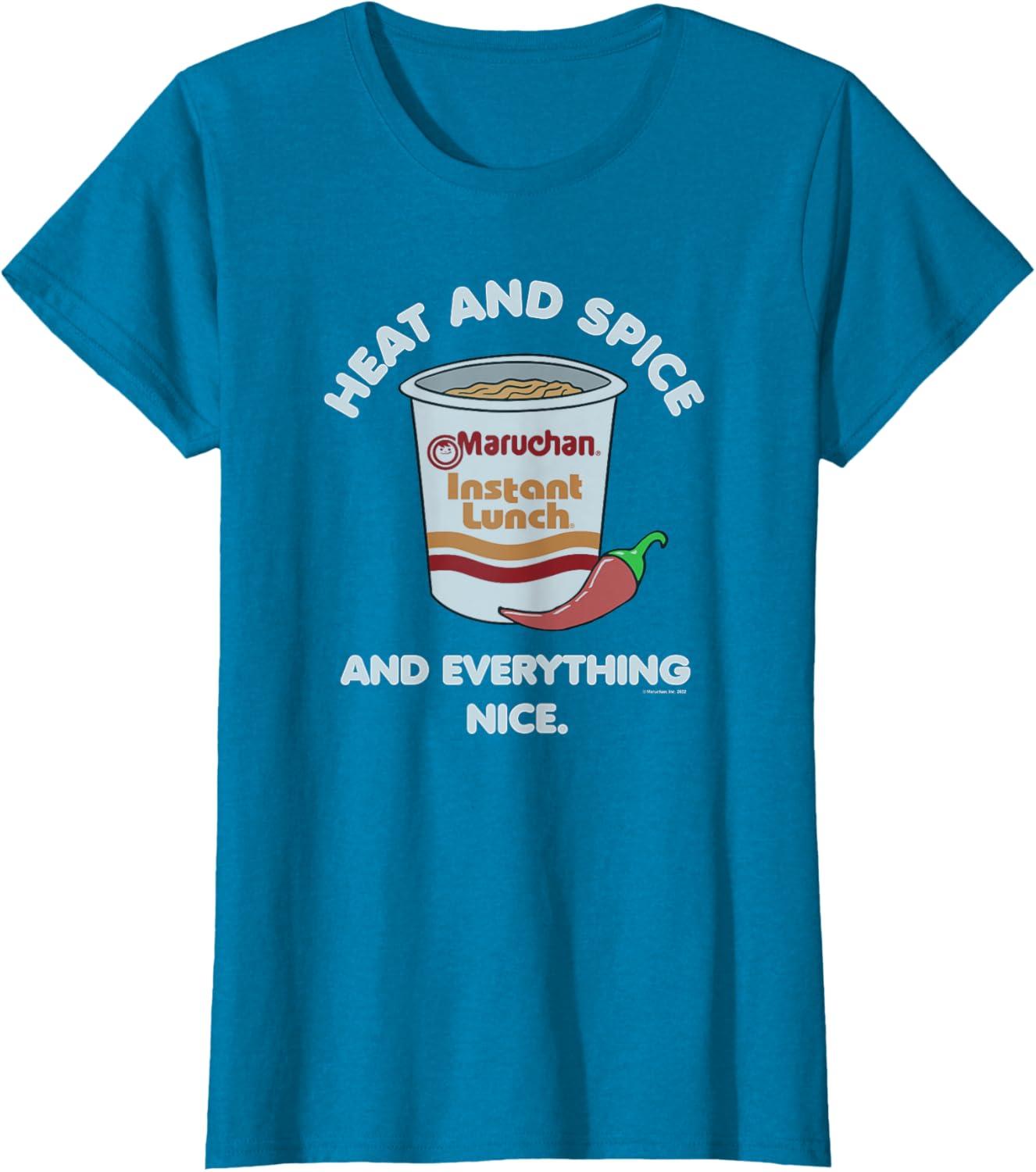 image:imageMaruchan Heat And Spice And Everything Nice Logo TShirtSapphire Blue