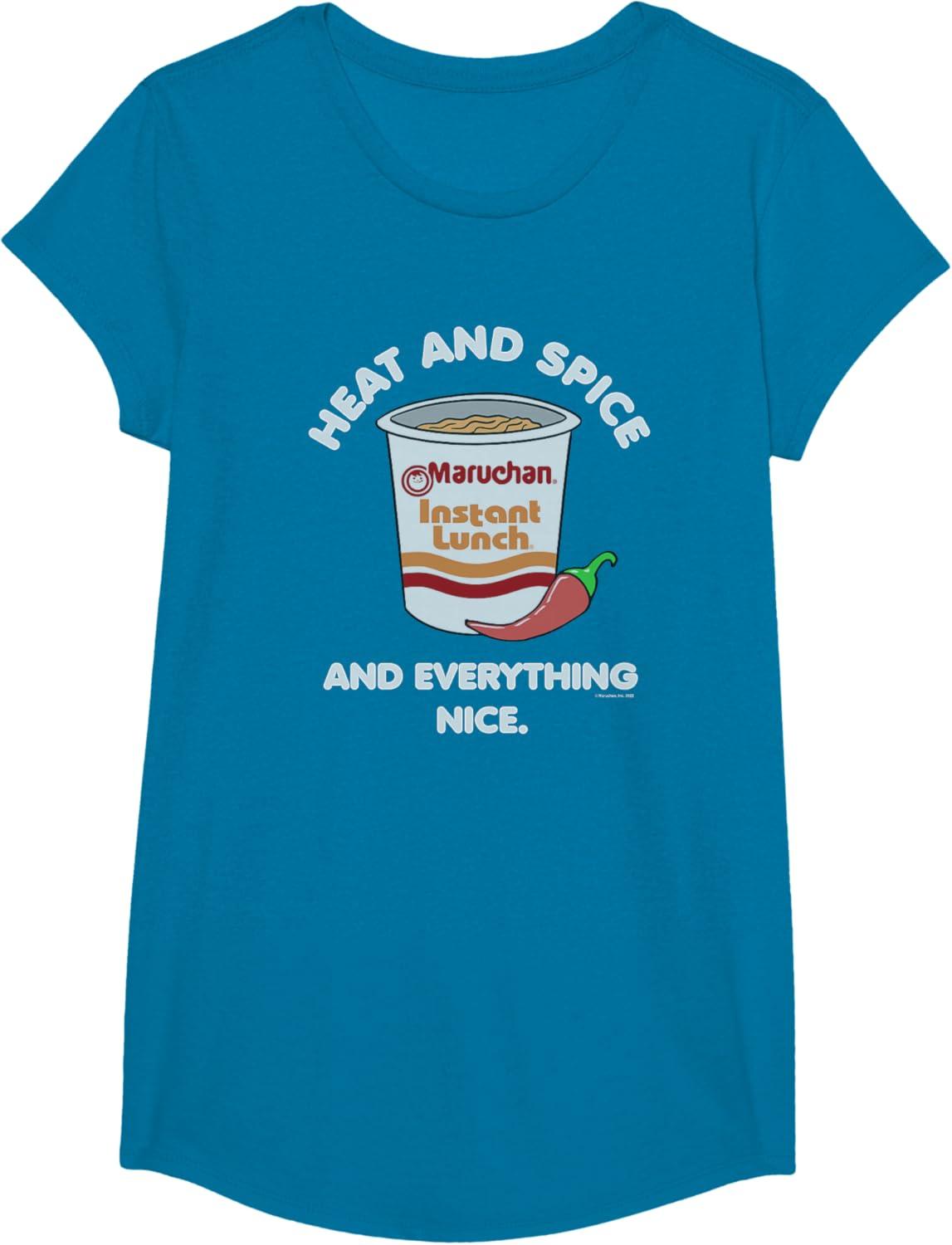 image:imageMaruchan Heat And Spice And Everything Nice Logo TShirtSapphire Blue