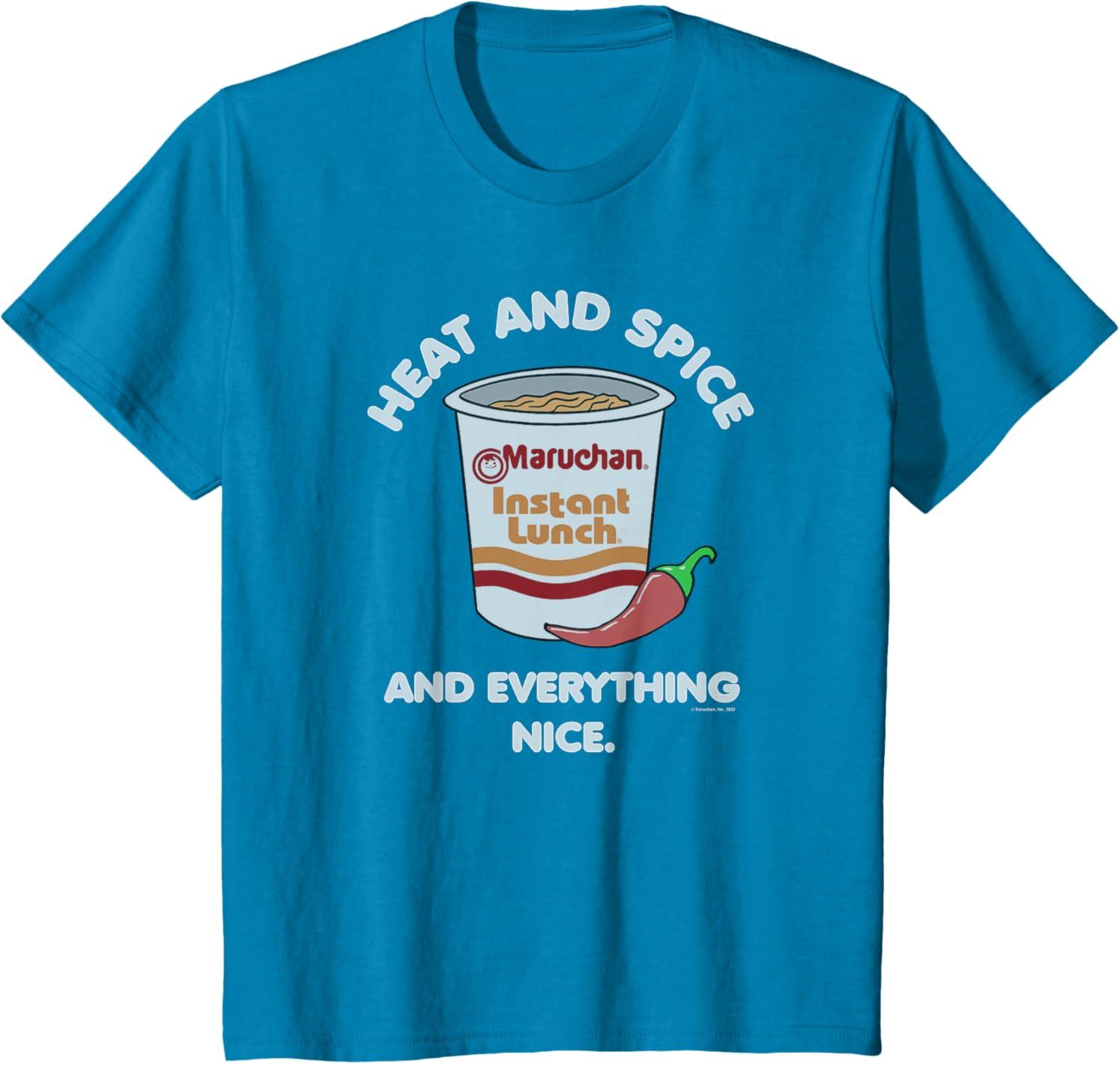 image:imageMaruchan Heat And Spice And Everything Nice Logo TShirtSapphire Blue