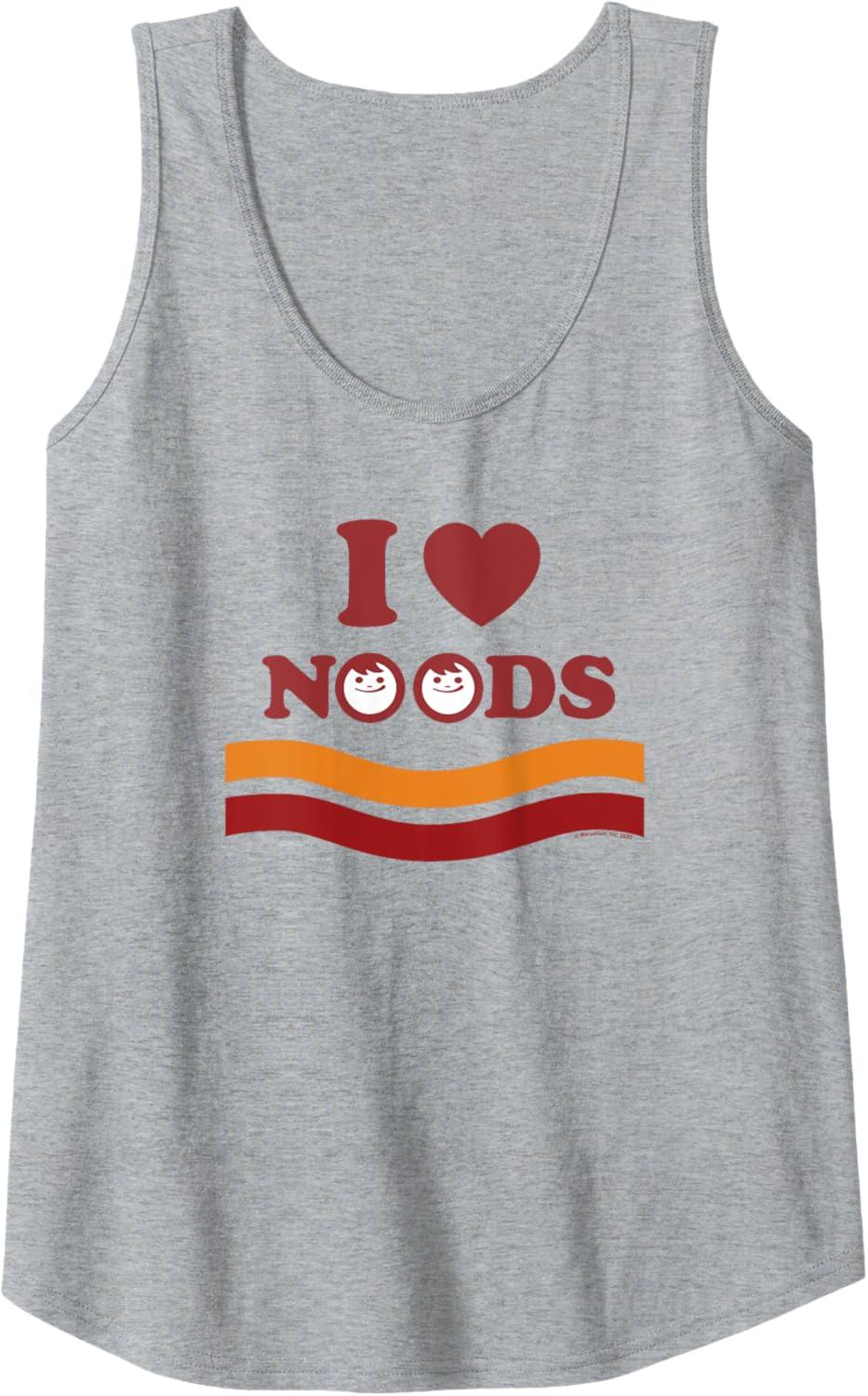 image:imageMaruchan I Heart Noods Humor Logo Tank TopHeather Grey