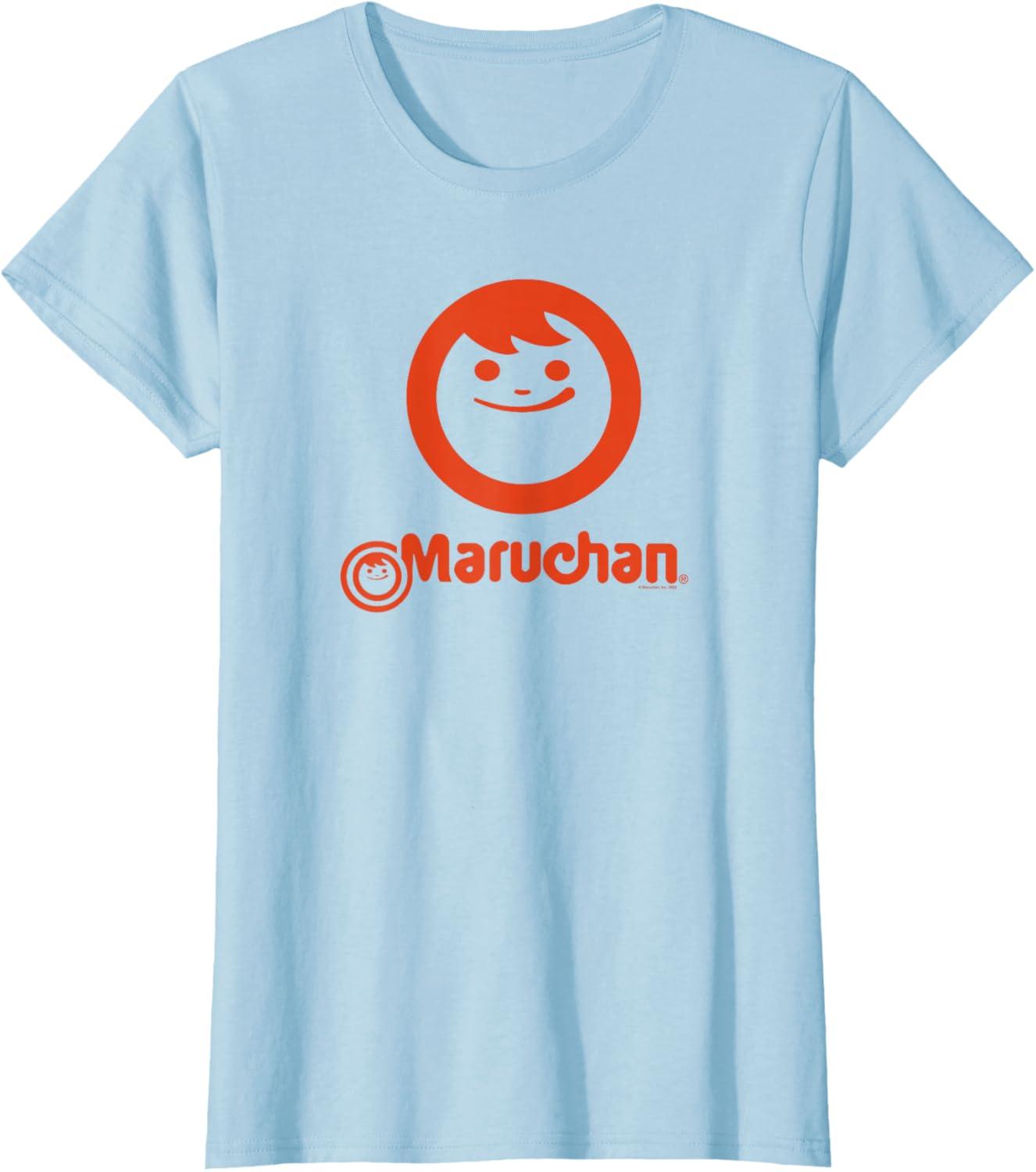 image:imageMaruchan Instant Lunch Classic Happy Face Vintage Logo TShirtBaby Blue