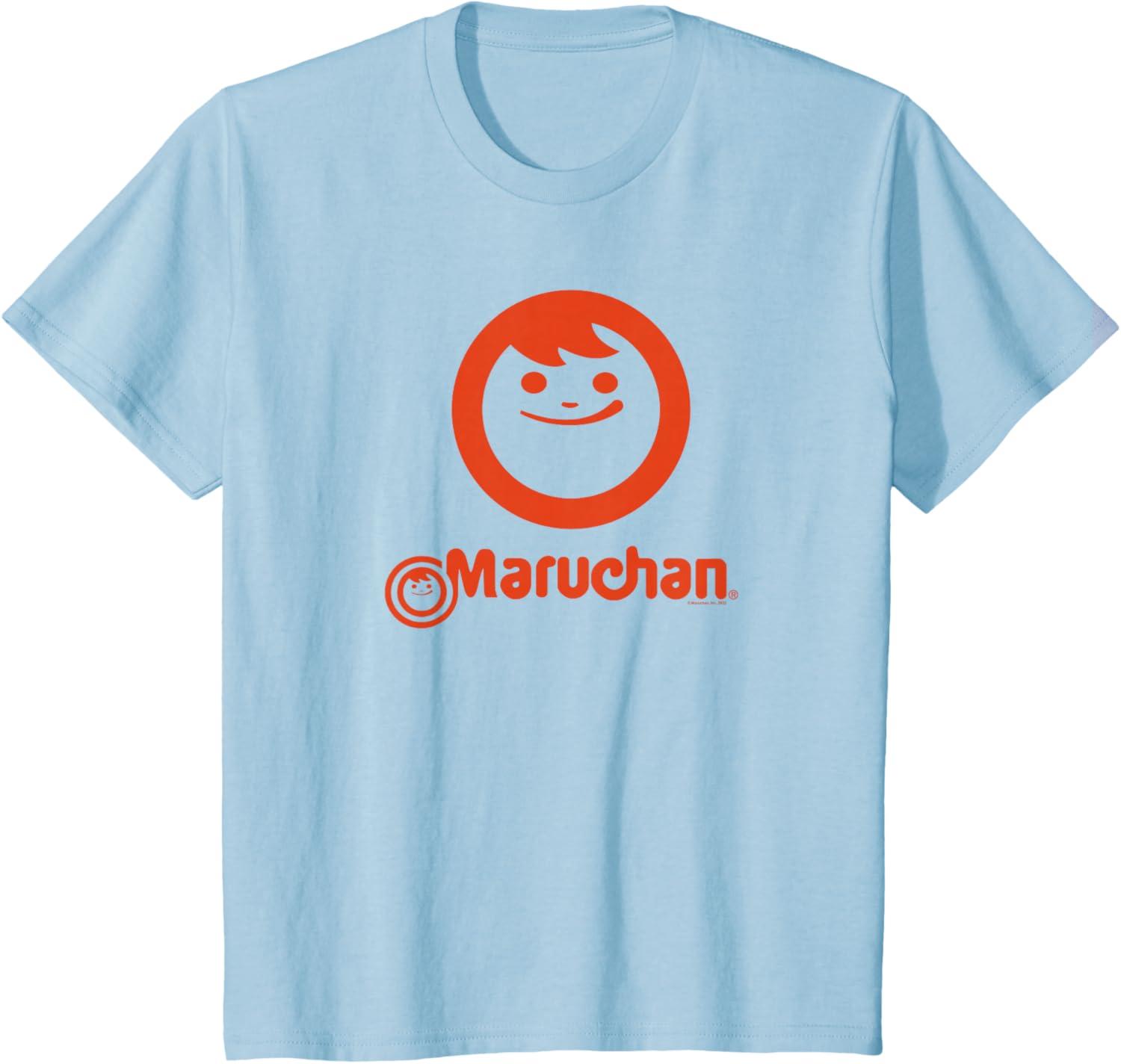 image:imageMaruchan Instant Lunch Classic Happy Face Vintage Logo TShirtBaby Blue
