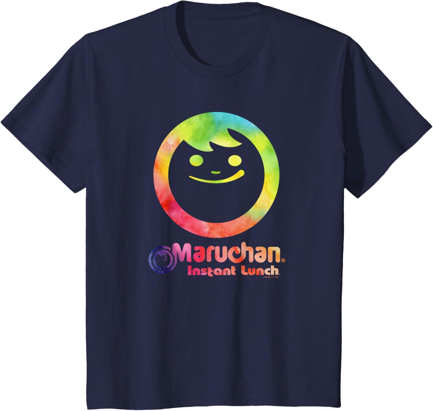 image:imageMaruchan Instant Lunch Colour Pop Classic Retro Logo TShirtNavy Blue