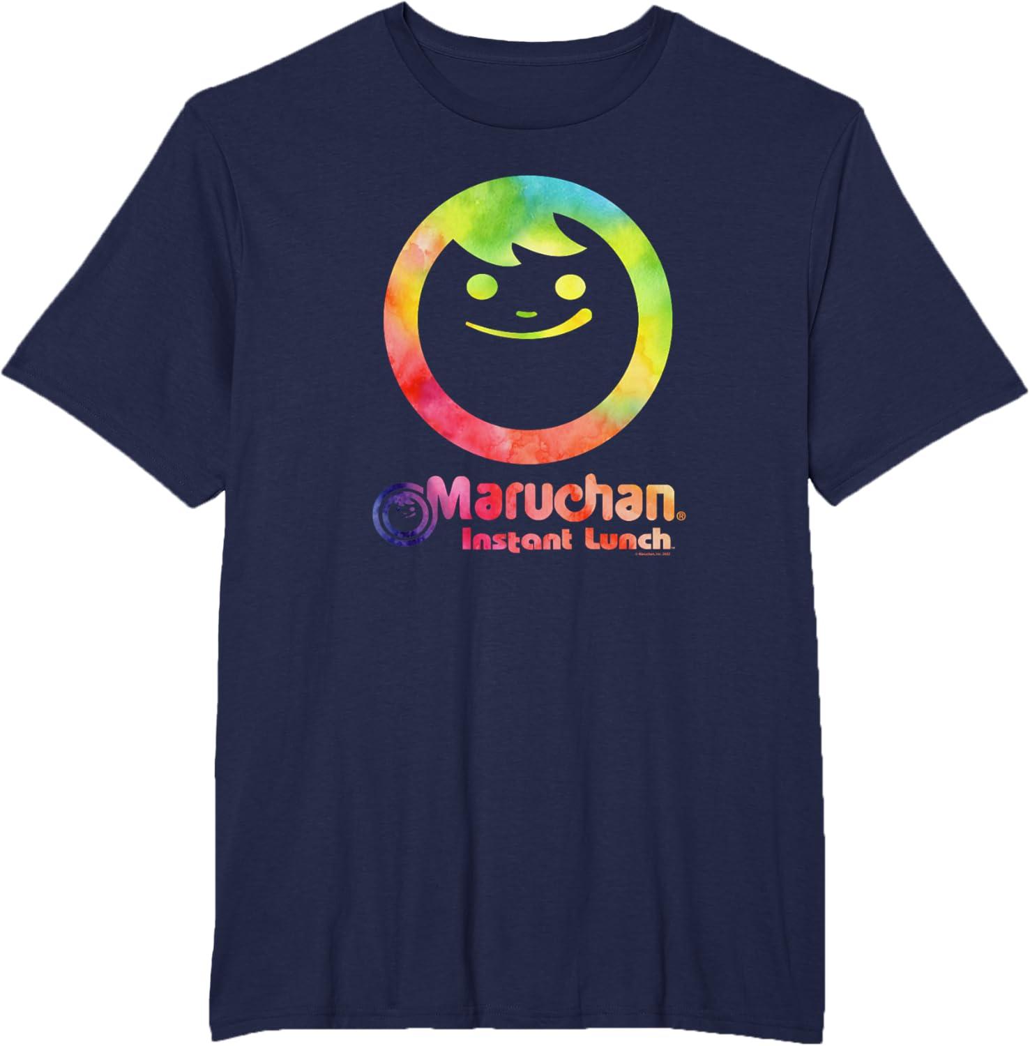 image:imageMaruchan Instant Lunch Colour Pop Classic Retro Logo TShirtNavy Blue