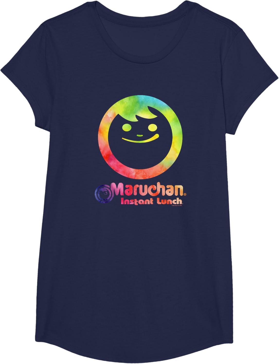 image:imageMaruchan Instant Lunch Colour Pop Classic Retro Logo TShirtNavy Blue