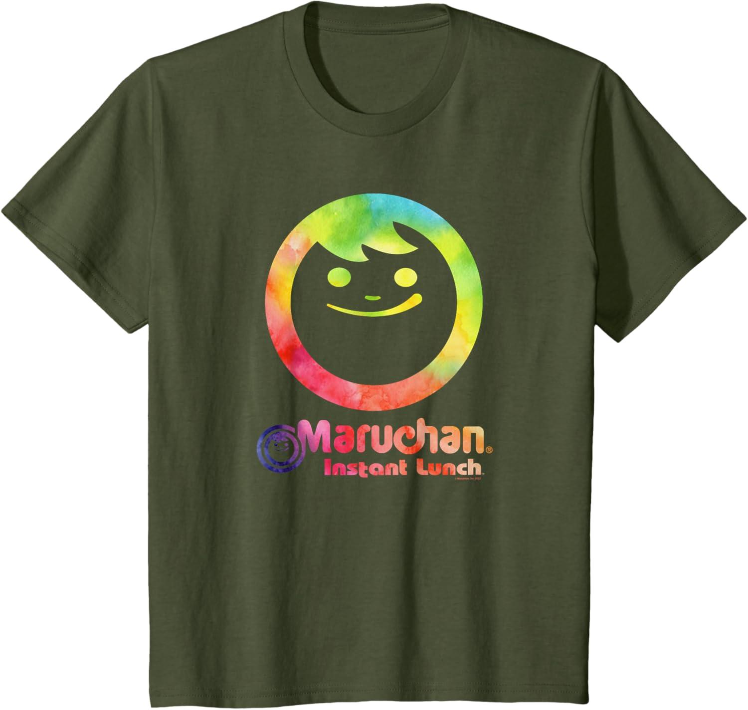 image:imageMaruchan Instant Lunch Colour Pop Classic Retro Logo TShirtOlive Green