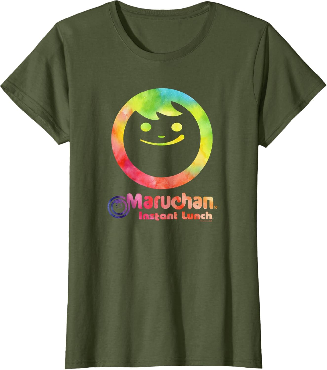 image:imageMaruchan Instant Lunch Colour Pop Classic Retro Logo TShirtOlive Green