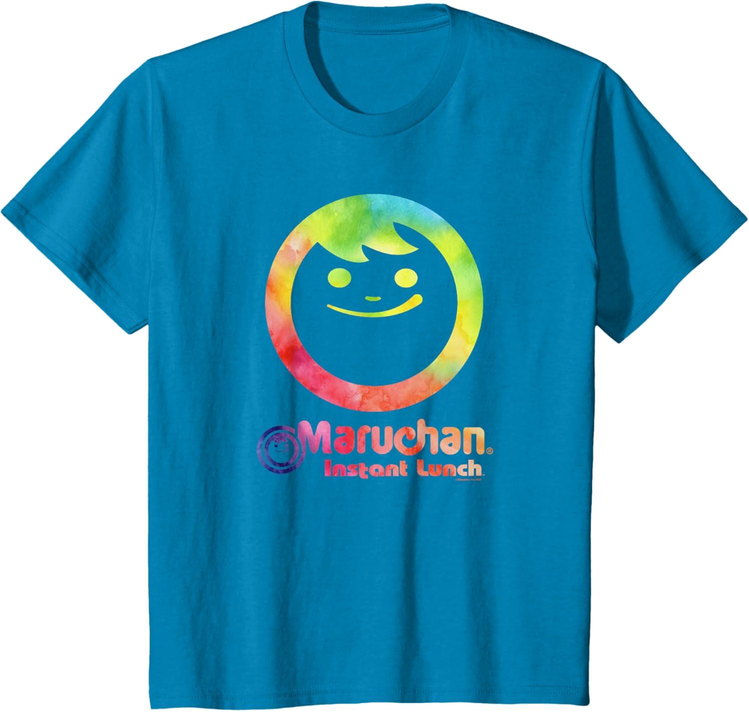 image:imageMaruchan Instant Lunch Colour Pop Classic Retro Logo TShirtSapphire Blue
