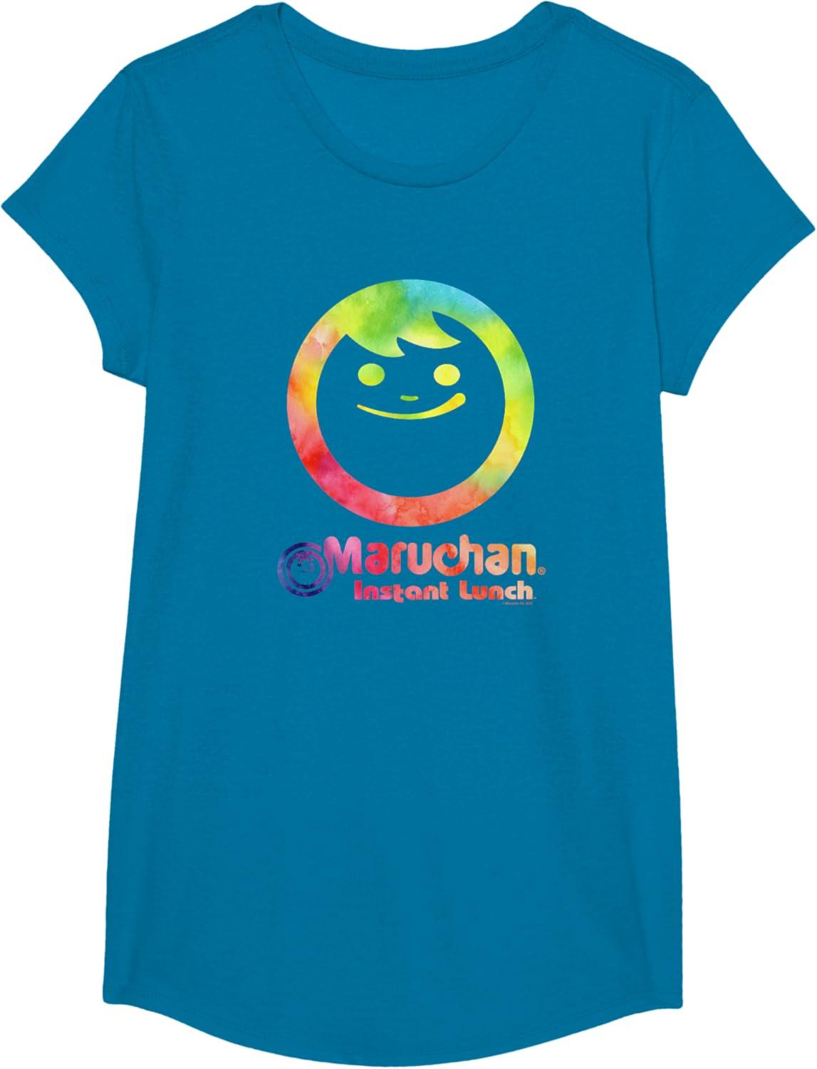 image:imageMaruchan Instant Lunch Colour Pop Classic Retro Logo TShirtSapphire Blue