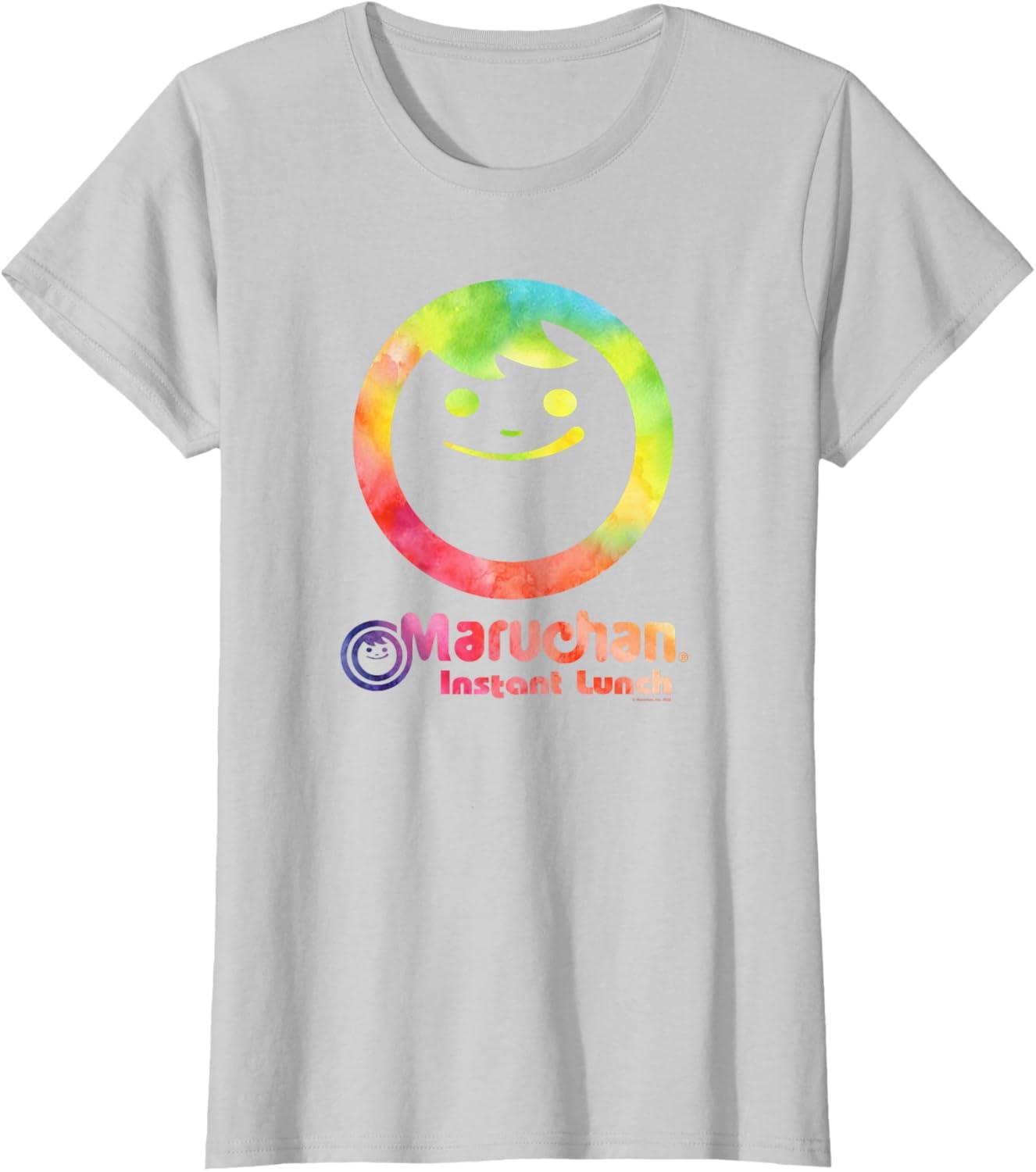 image:imageMaruchan Instant Lunch Colour Pop Classic Retro Logo TShirtSilver Grey