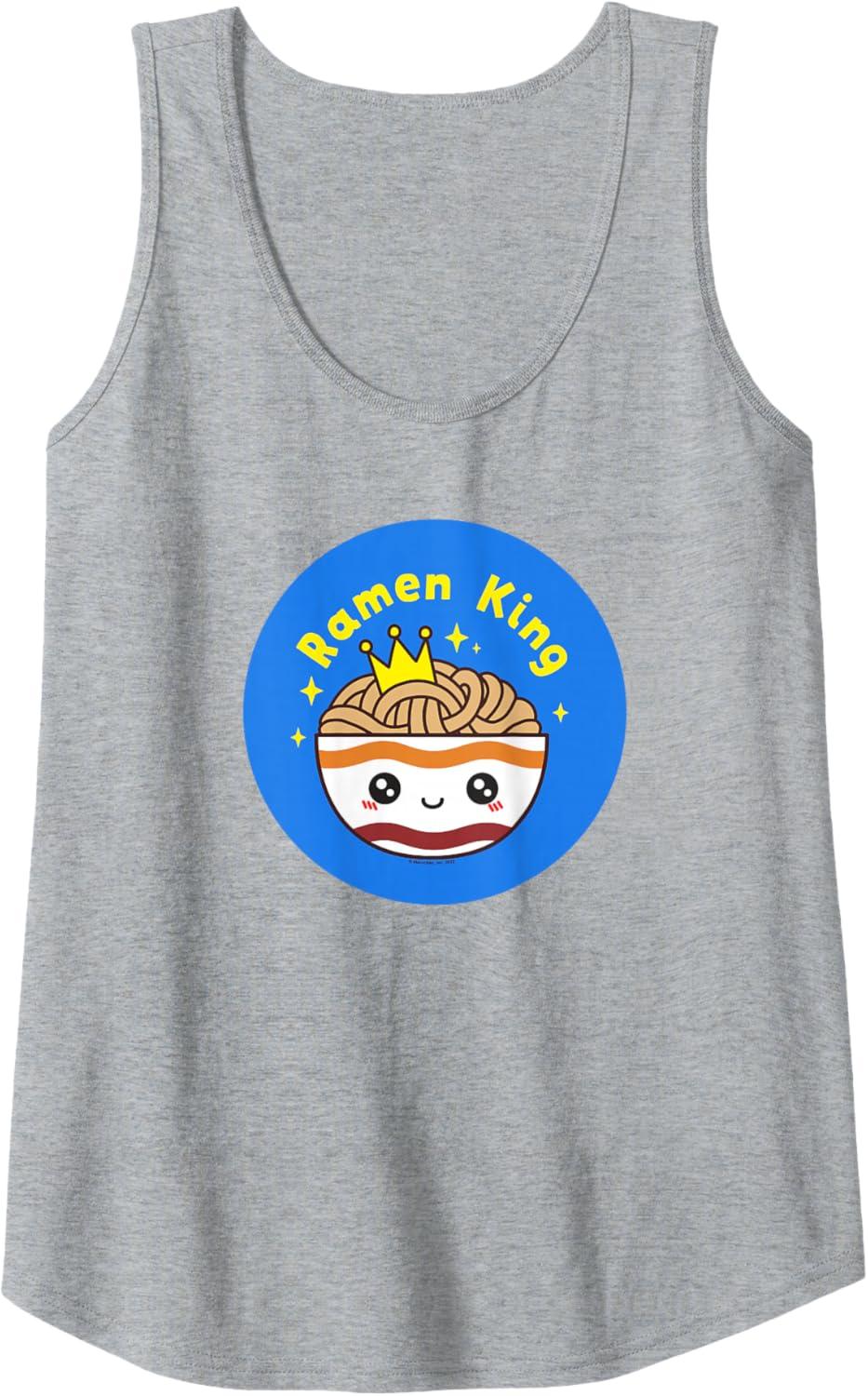 image:imageMaruchan Instant Lunch Cute Kawaii Ramen King Bowl Logo Tank TopHeather Grey