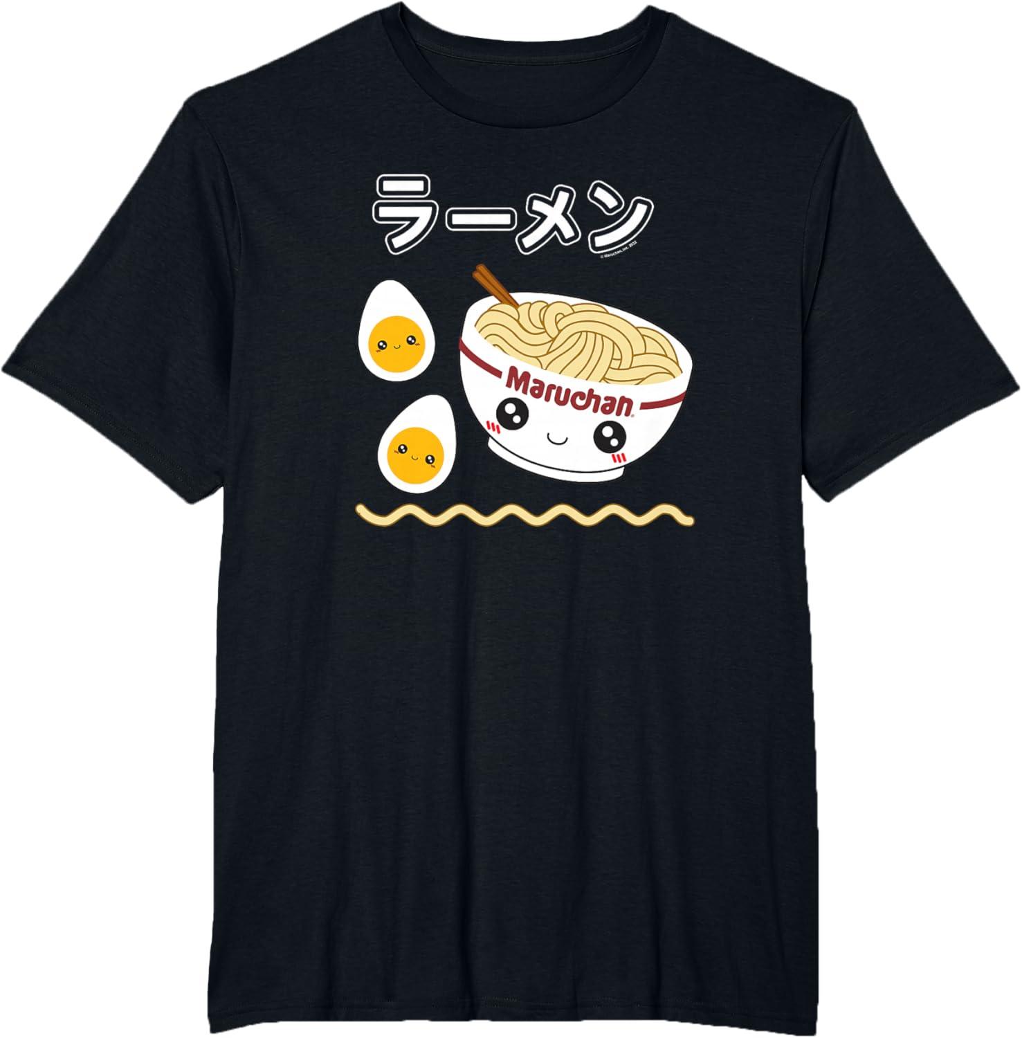 image:imageMaruchan Instant Lunch Cute Ramen Japanese Style Logo TShirtBlack