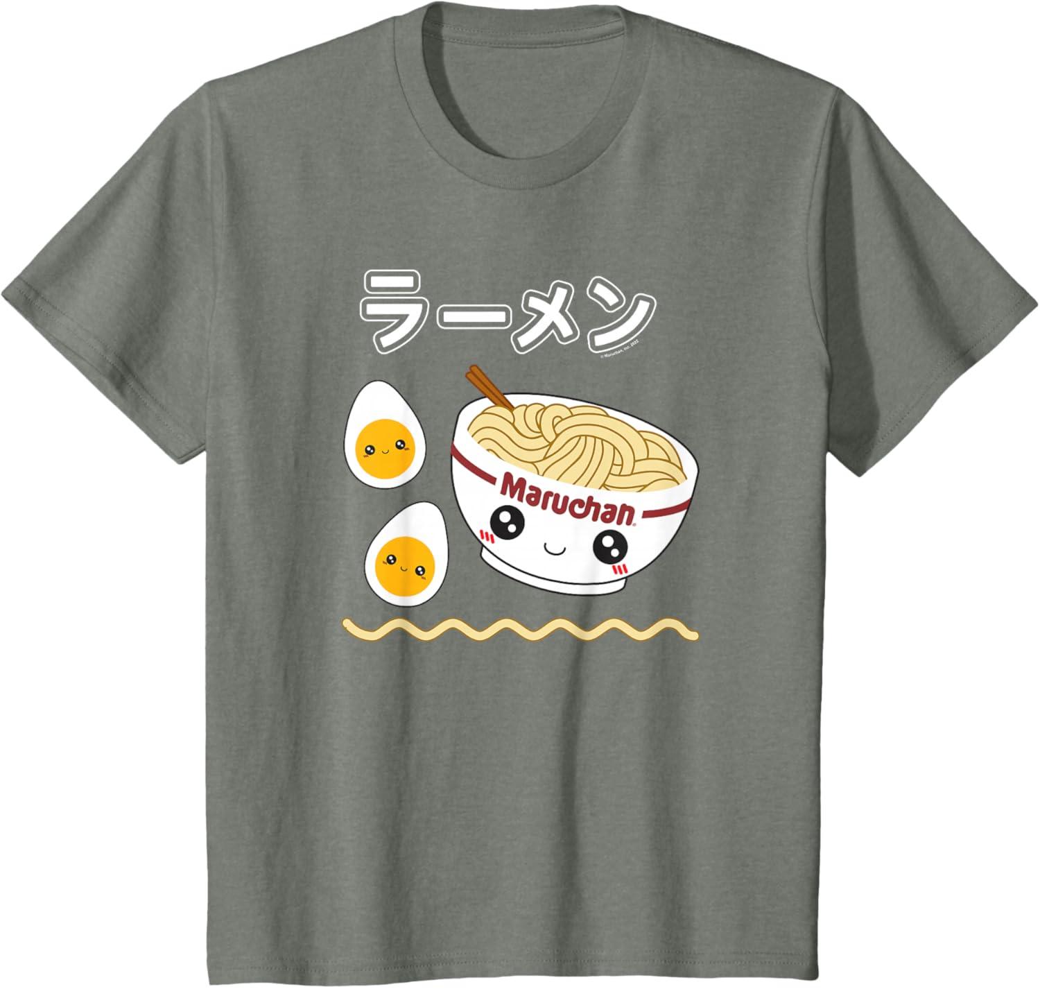 image:imageMaruchan Instant Lunch Cute Ramen Japanese Style Logo TShirtOlive Heather