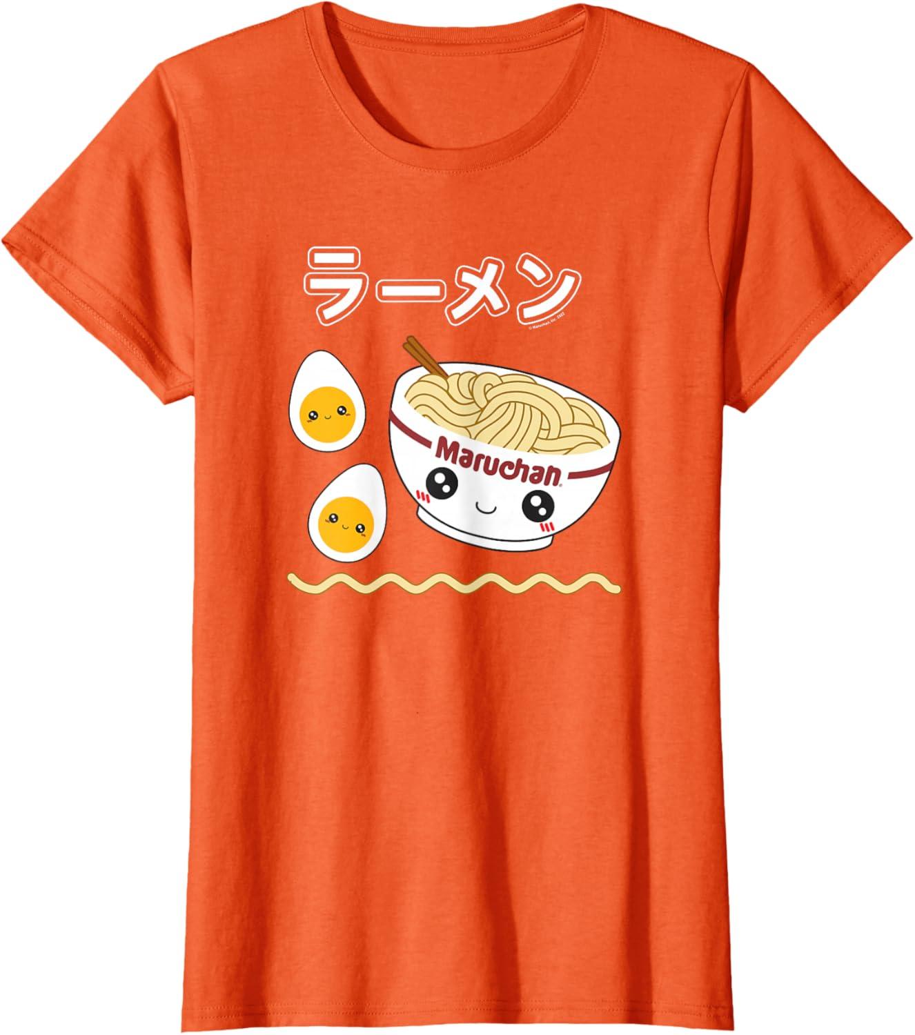 image:imageMaruchan Instant Lunch Cute Ramen Japanese Style Logo TShirtOrange