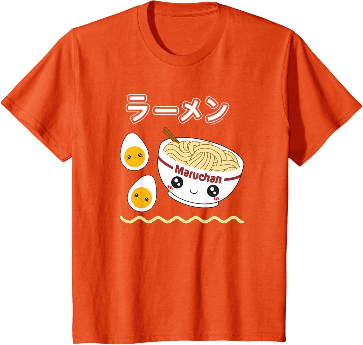 image:imageMaruchan Instant Lunch Cute Ramen Japanese Style Logo TShirtOrange