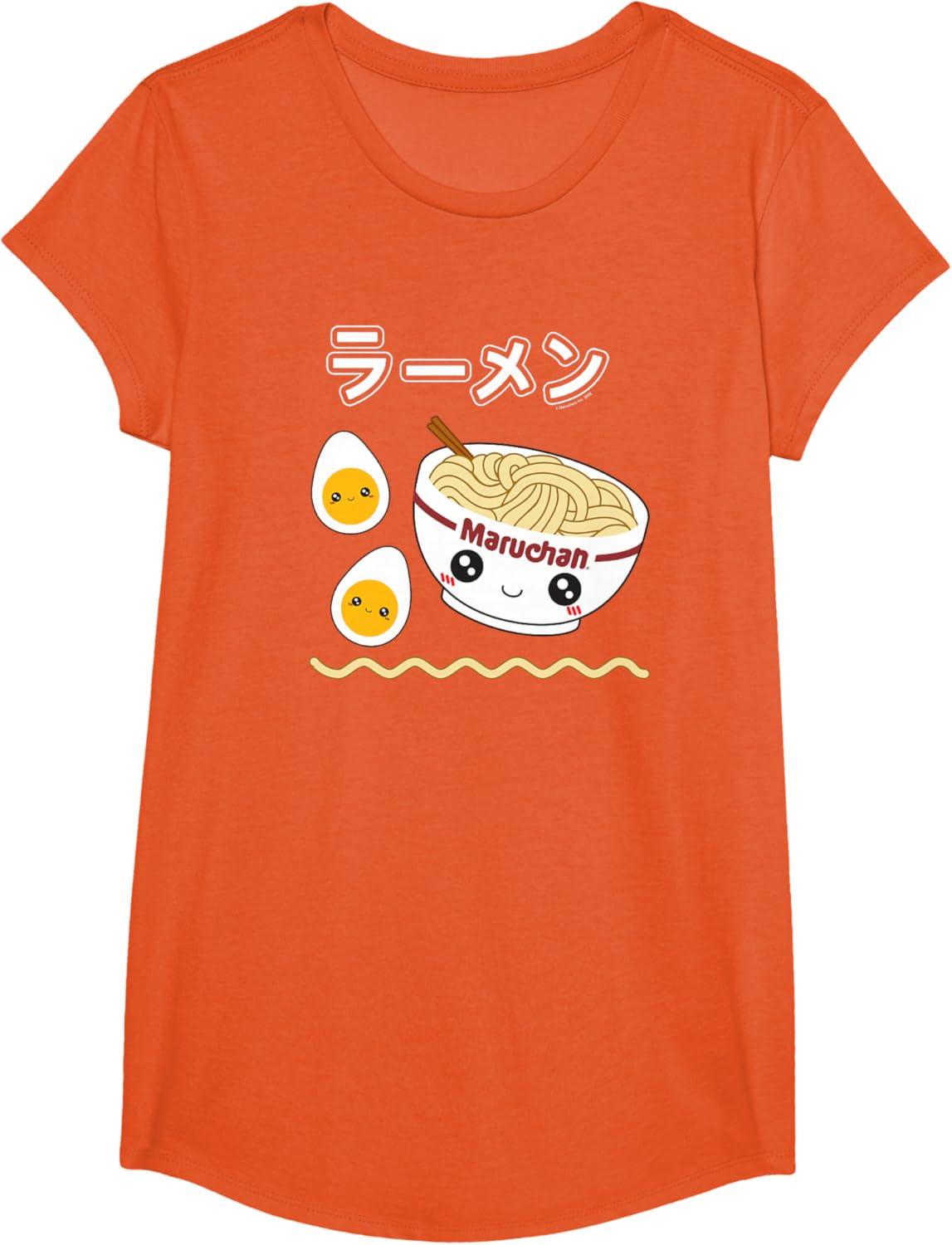 image:imageMaruchan Instant Lunch Cute Ramen Japanese Style Logo TShirtOrange