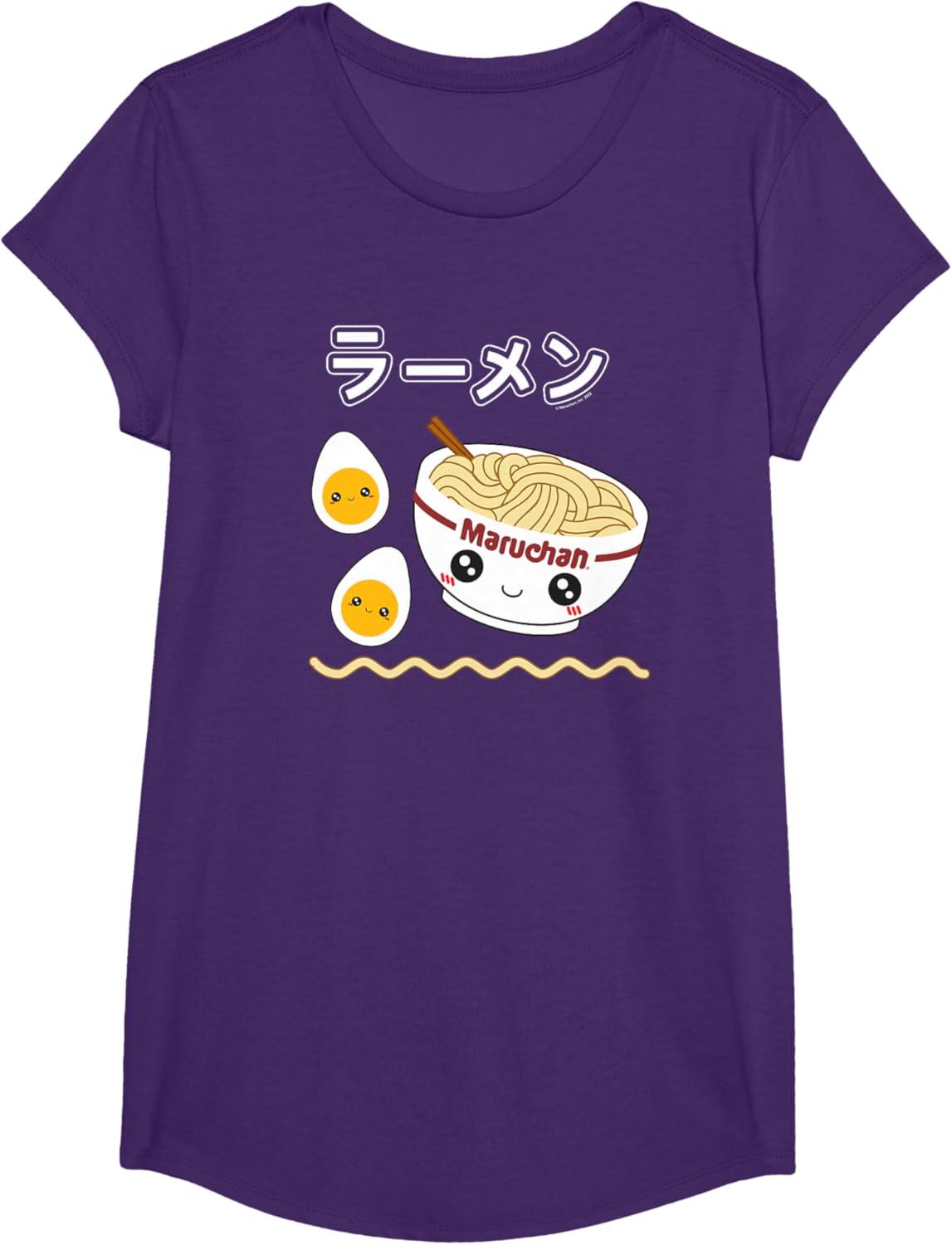 image:imageMaruchan Instant Lunch Cute Ramen Japanese Style Logo TShirtPurple
