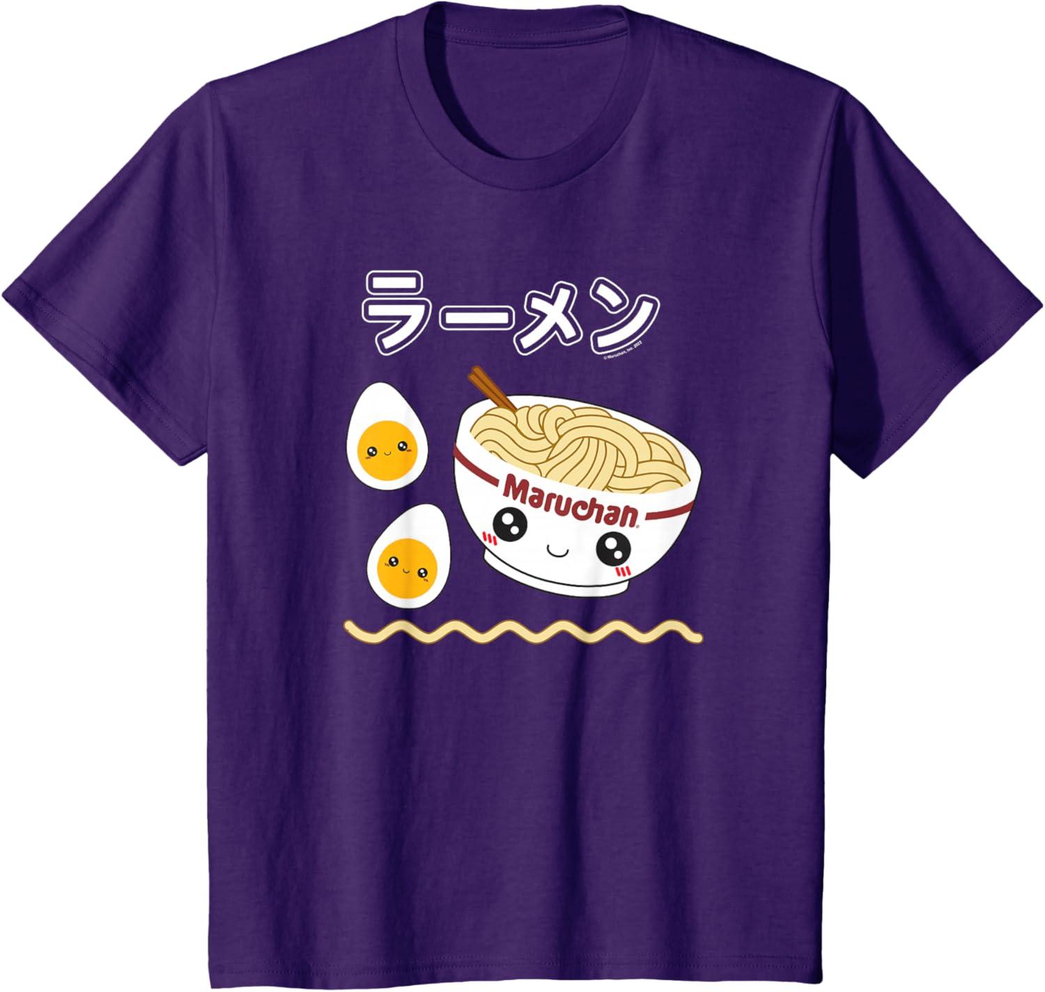 image:imageMaruchan Instant Lunch Cute Ramen Japanese Style Logo TShirtPurple