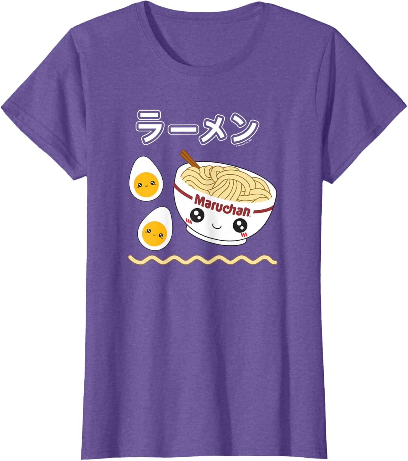 image:imageMaruchan Instant Lunch Cute Ramen Japanese Style Logo TShirtPurple Heather