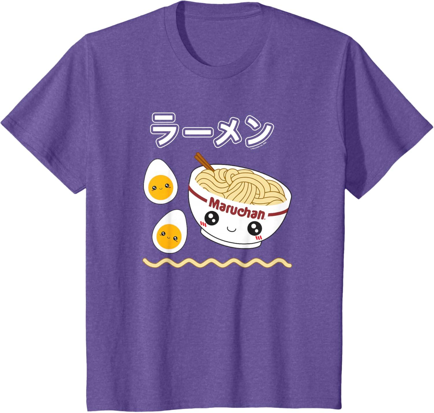 image:imageMaruchan Instant Lunch Cute Ramen Japanese Style Logo TShirtPurple Heather