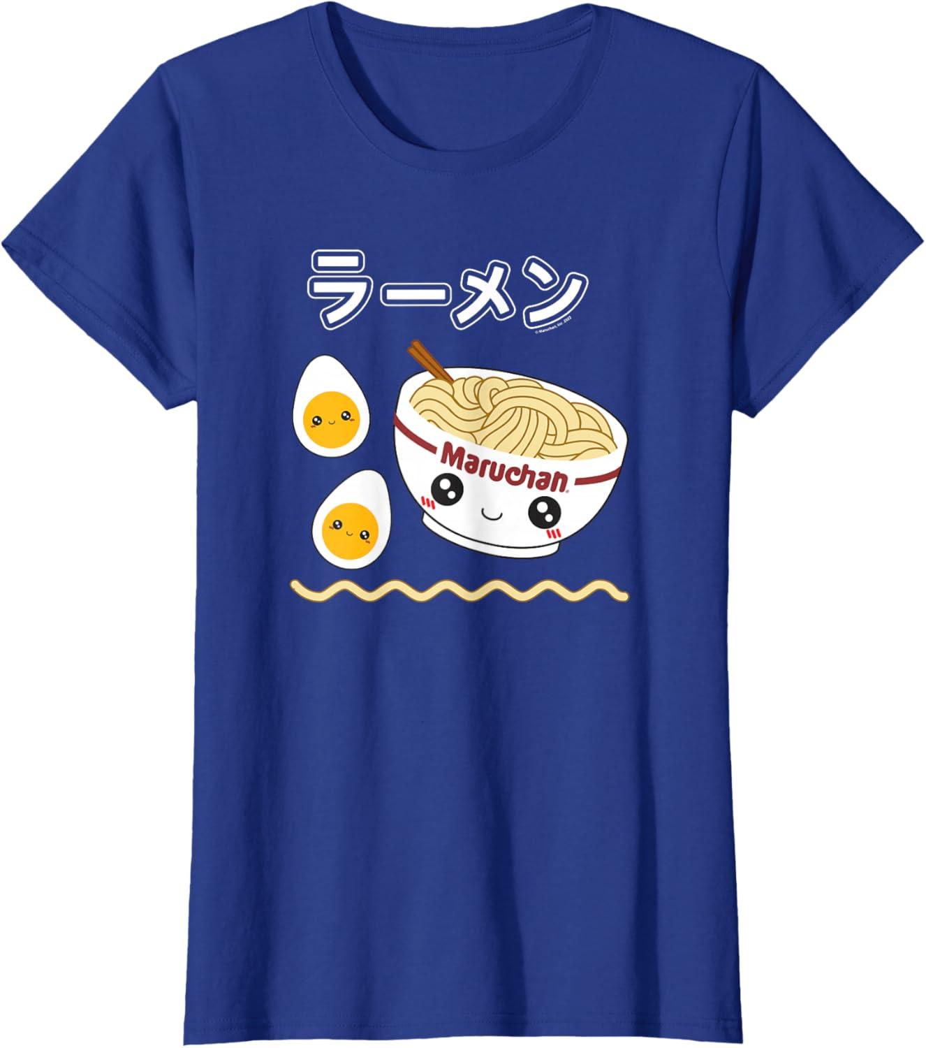 image:imageMaruchan Instant Lunch Cute Ramen Japanese Style Logo TShirtRoyal Blue