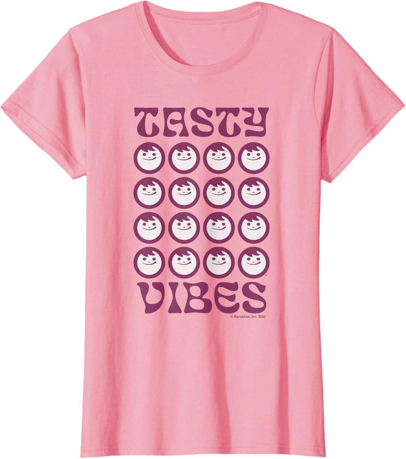 image:imageMaruchan Instant Lunch Groovy Tasty Vibes Grid Logo TShirtPink