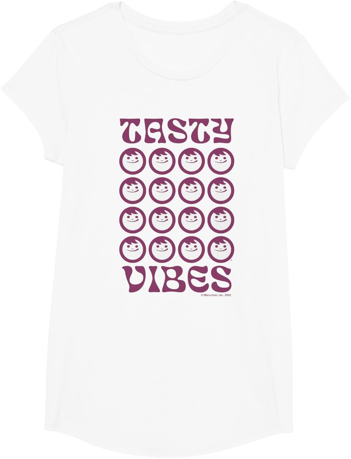 image:imageMaruchan Instant Lunch Groovy Tasty Vibes Grid Logo TShirtWhite