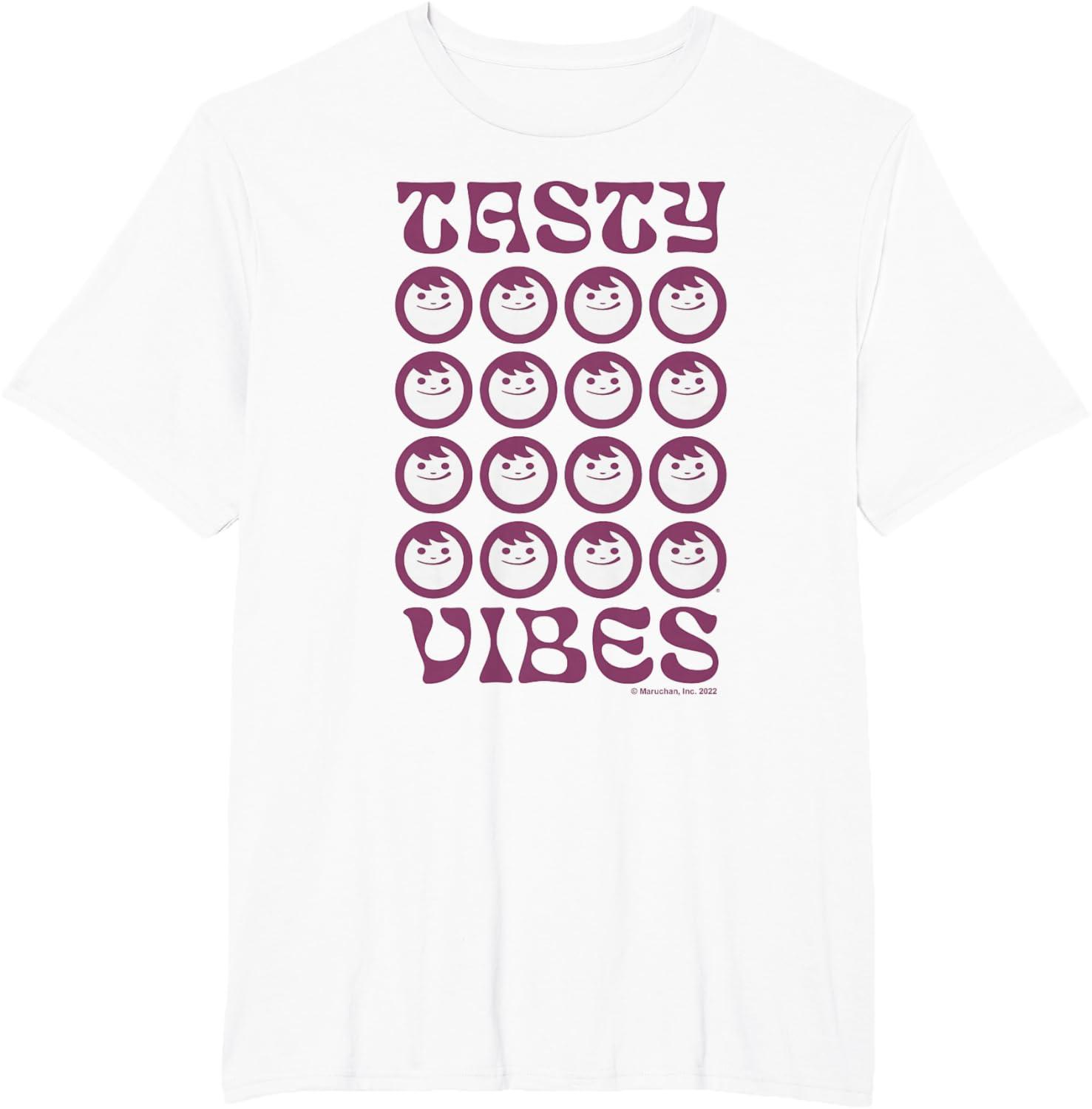 image:imageMaruchan Instant Lunch Groovy Tasty Vibes Grid Logo TShirtWhite