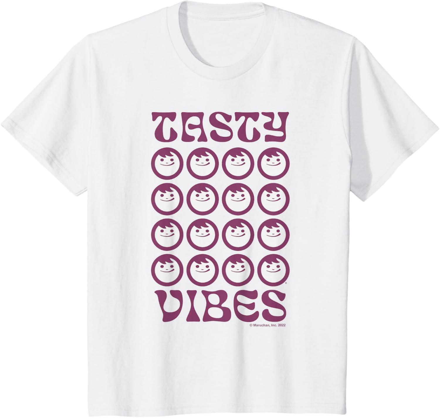 image:imageMaruchan Instant Lunch Groovy Tasty Vibes Grid Logo TShirtWhite