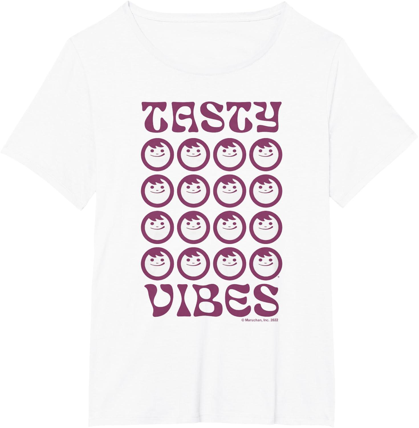 image:imageMaruchan Instant Lunch Groovy Tasty Vibes Grid Logo TShirtWhite