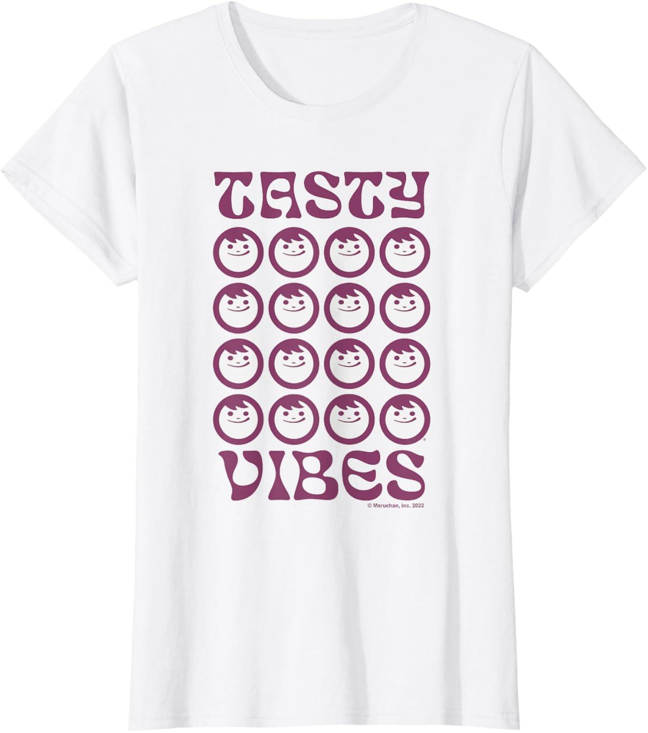 image:imageMaruchan Instant Lunch Groovy Tasty Vibes Grid Logo TShirtWhite