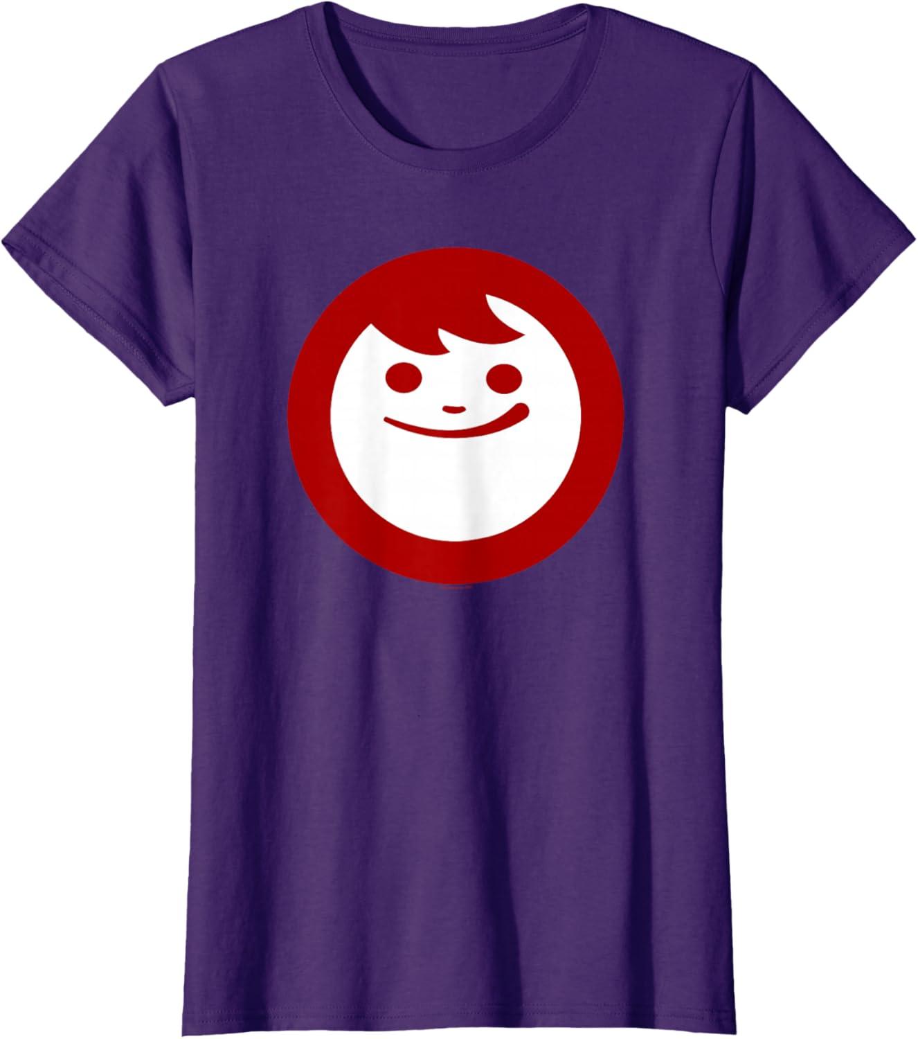 image:imageMaruchan Instant Lunch Happy Face Classic Logo TShirtPurple