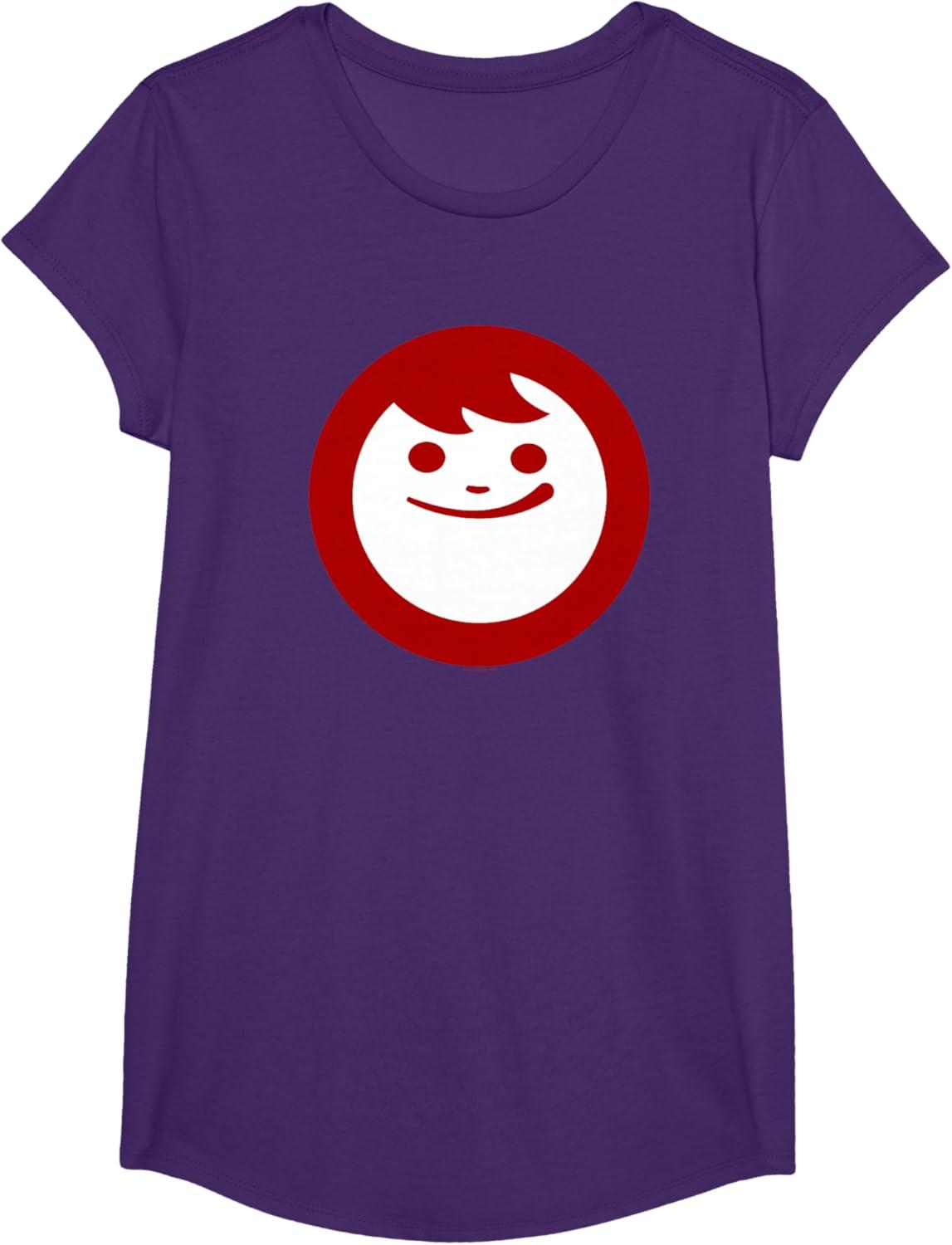 image:imageMaruchan Instant Lunch Happy Face Classic Logo TShirtPurple