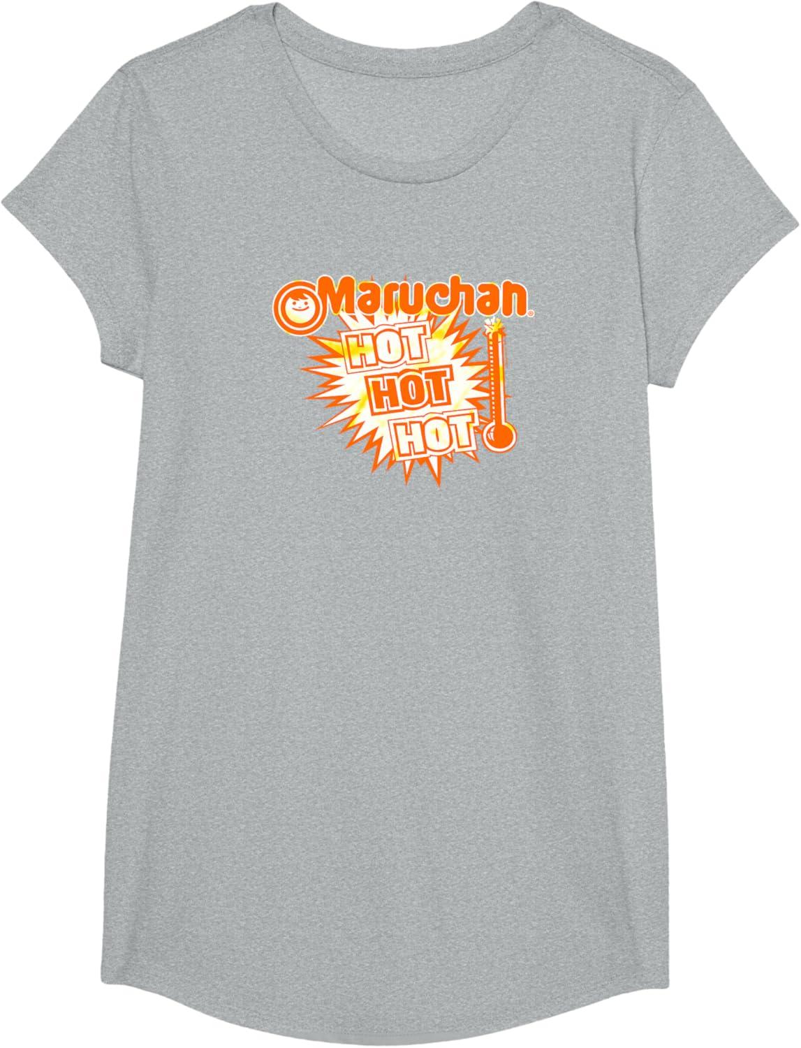image:imageMaruchan Instant Lunch Hot Hot Hot Thermometer Logo TShirtHeather Grey