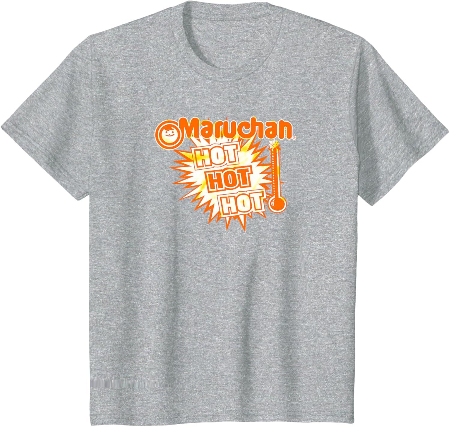 image:imageMaruchan Instant Lunch Hot Hot Hot Thermometer Logo TShirtHeather Grey