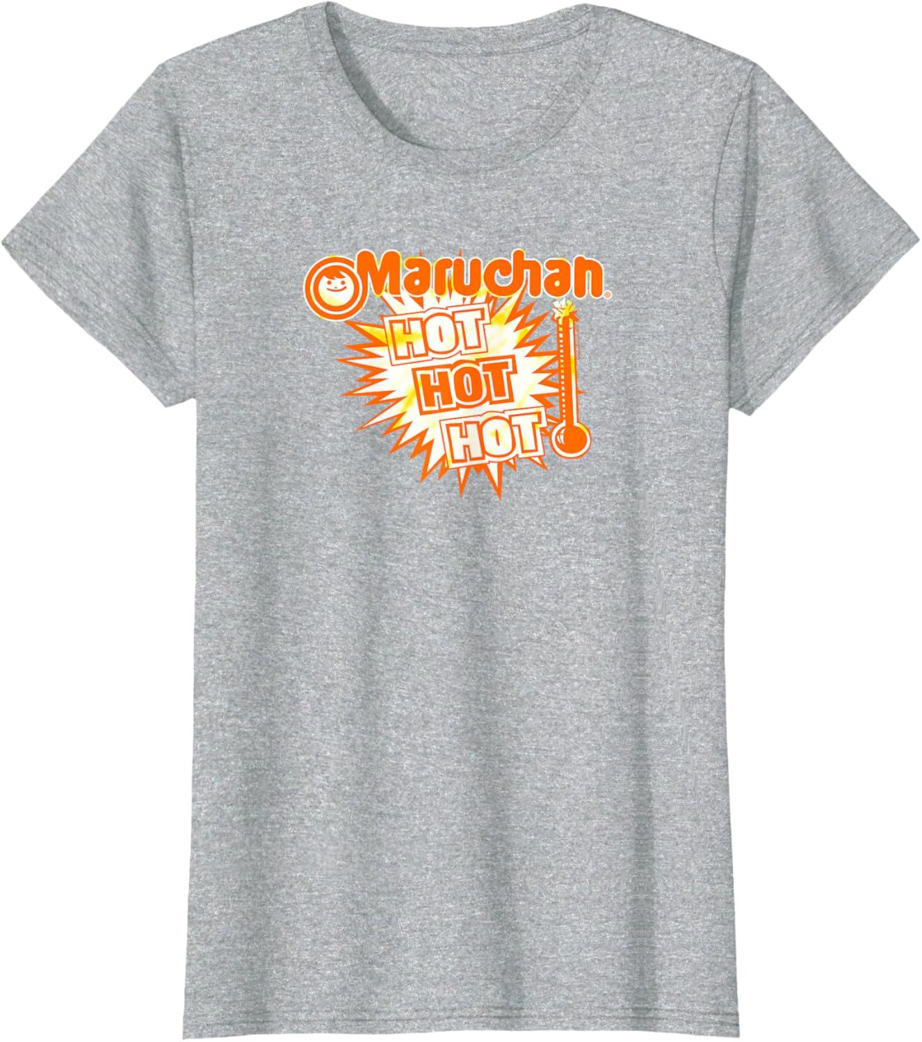 image:imageMaruchan Instant Lunch Hot Hot Hot Thermometer Logo TShirtHeather Grey