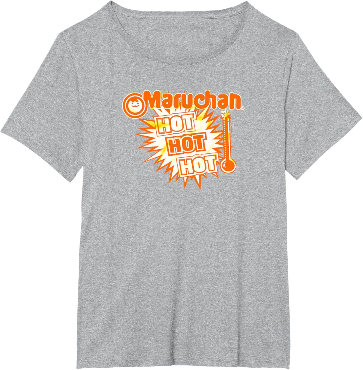 image:imageMaruchan Instant Lunch Hot Hot Hot Thermometer Logo TShirtHeather Grey