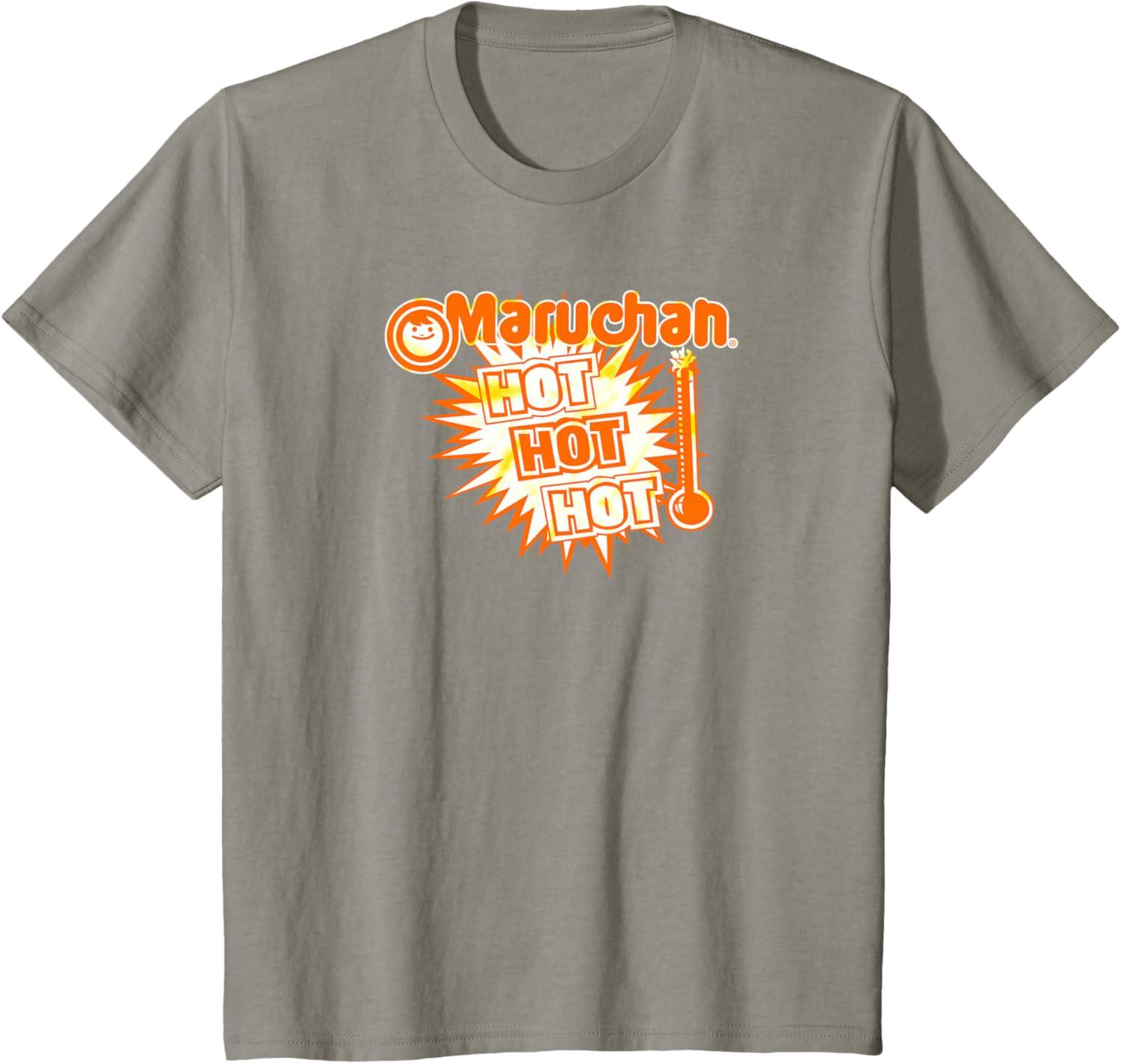 image:imageMaruchan Instant Lunch Hot Hot Hot Thermometer Logo TShirtSlate Grey