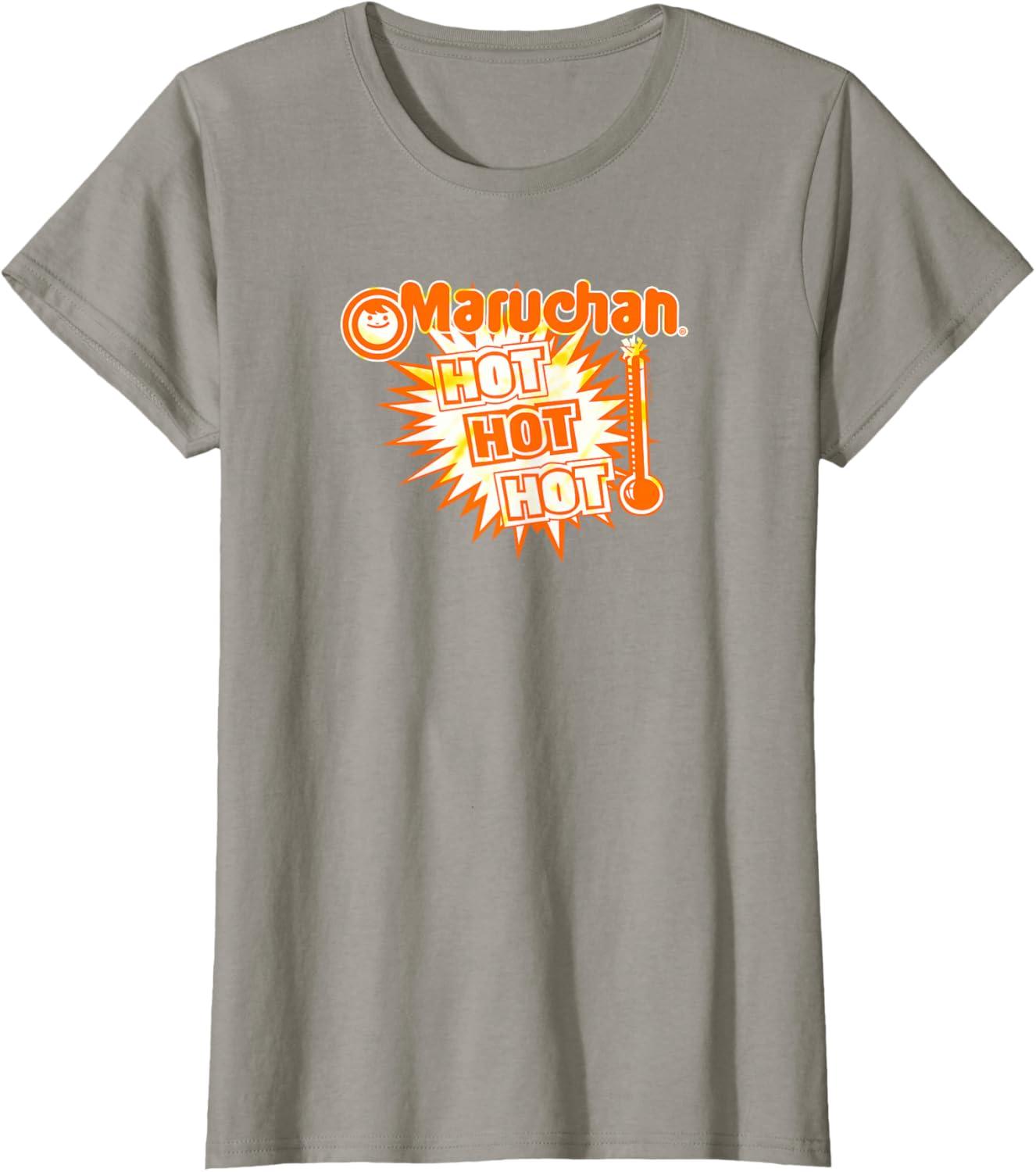image:imageMaruchan Instant Lunch Hot Hot Hot Thermometer Logo TShirtSlate Grey
