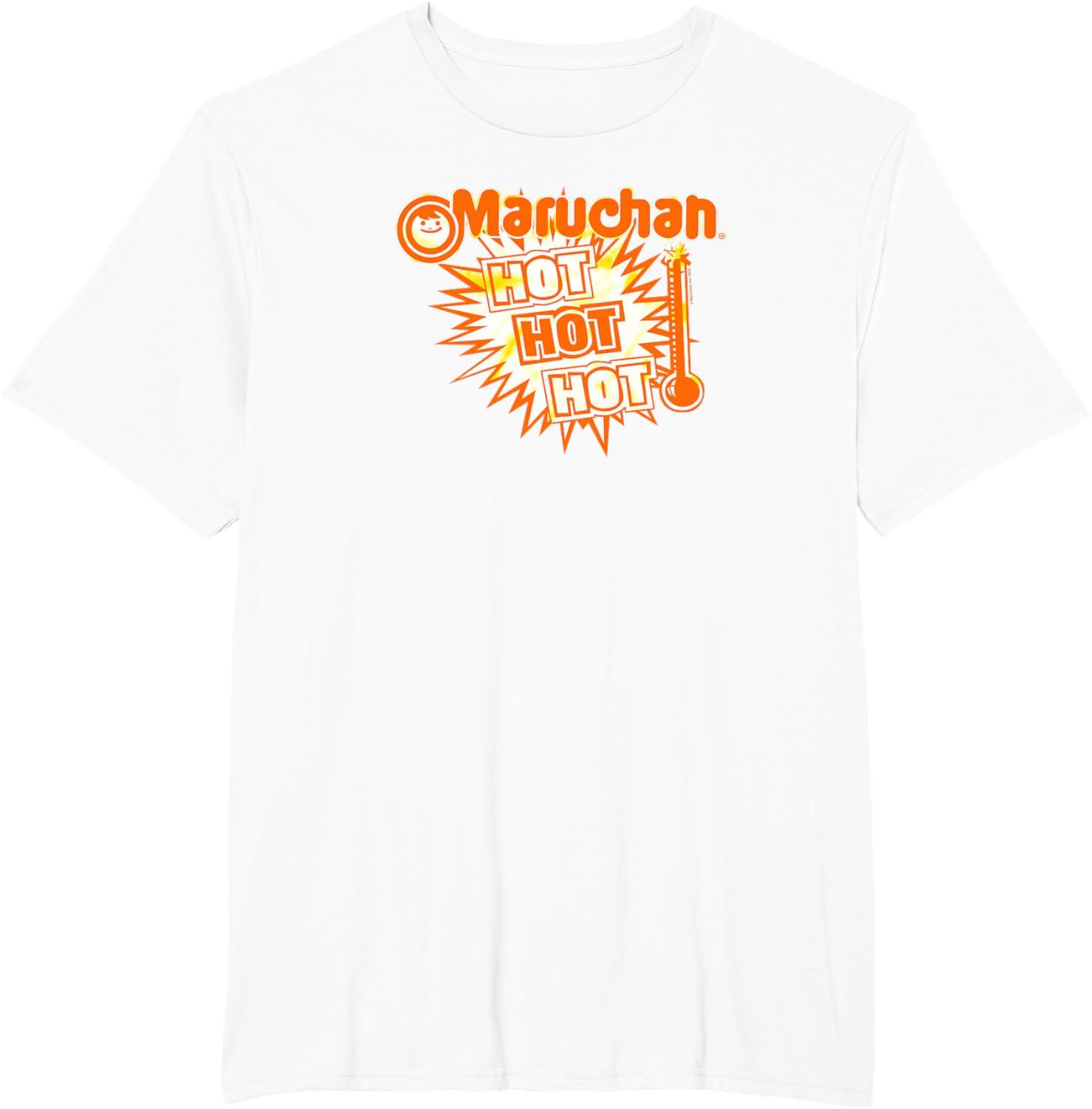 image:imageMaruchan Instant Lunch Hot Hot Hot Thermometer Logo TShirtWhite