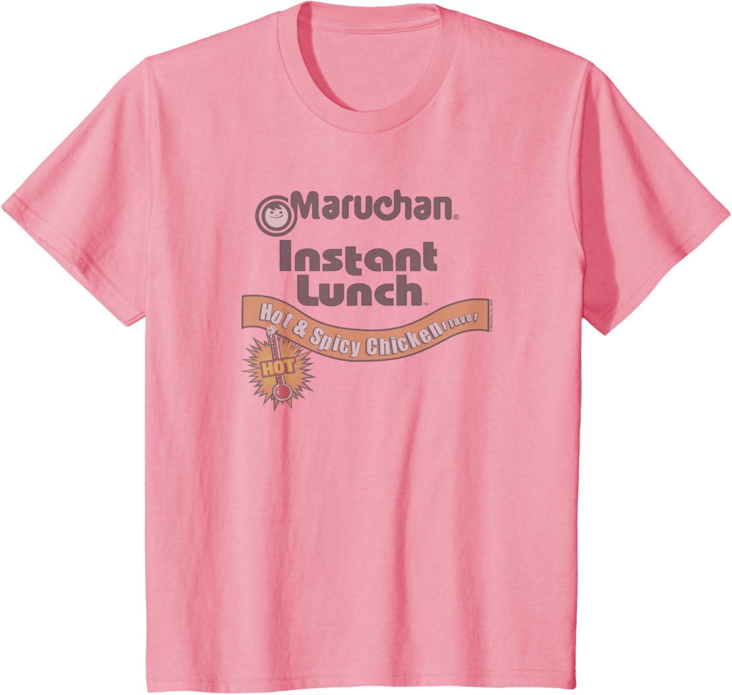image:imageMaruchan Instant Lunch Hot amp Spicy Chicken Flavor Logo TShirtPink