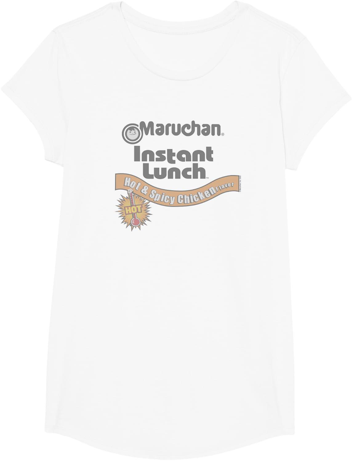 image:imageMaruchan Instant Lunch Hot amp Spicy Chicken Flavor Logo TShirtWhite